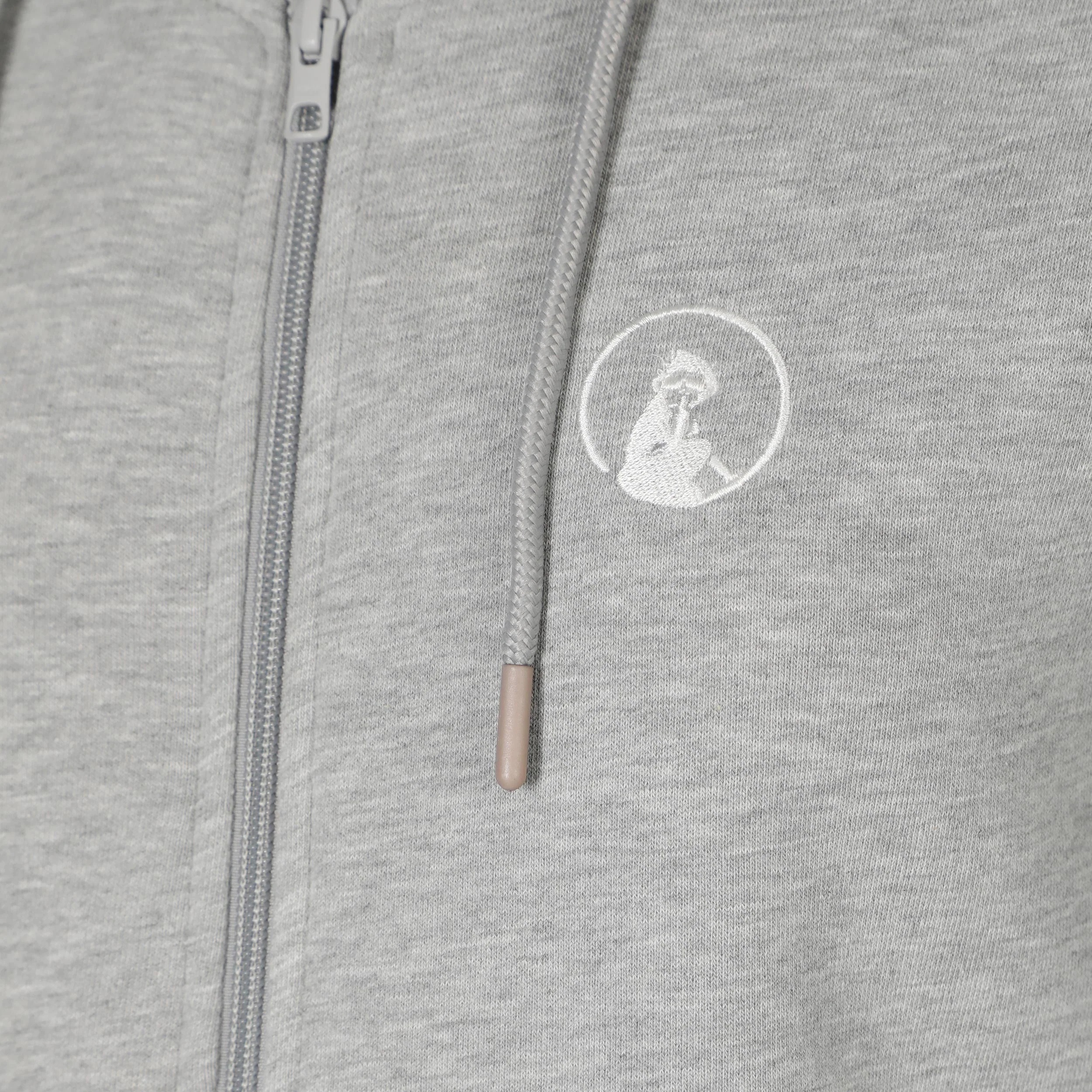 Essential Zip Gilet en coton Femmes-gris - Image 3