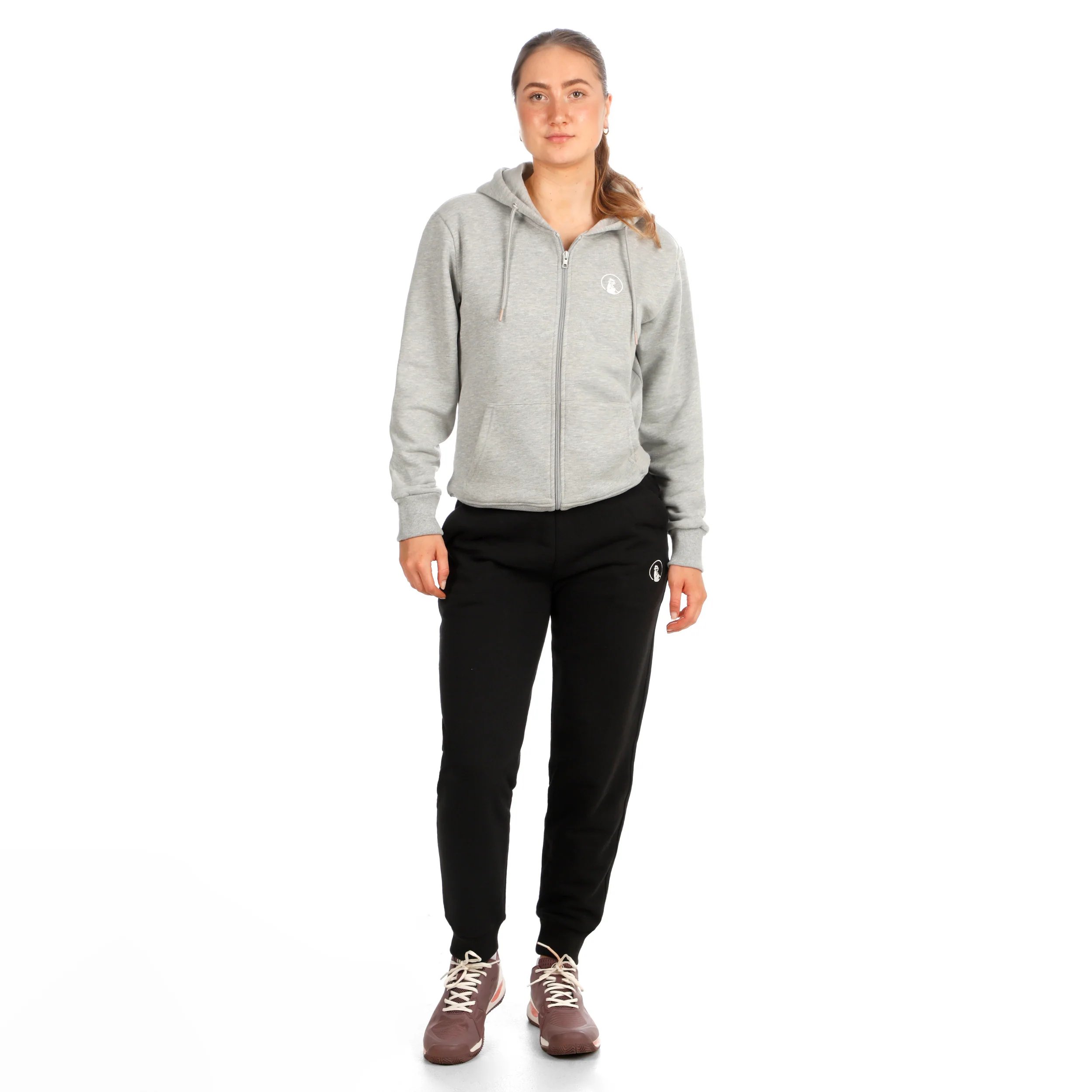 Essential Zip Gilet en coton Femmes-gris - Image 5