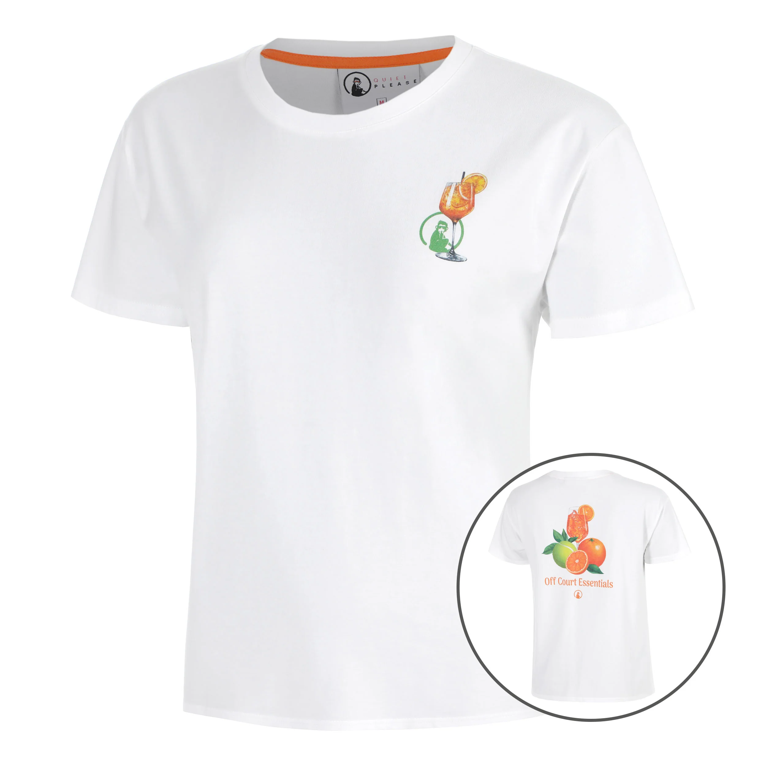 Joy Off Court Essentials T-shirt Femmes-blanc, vert