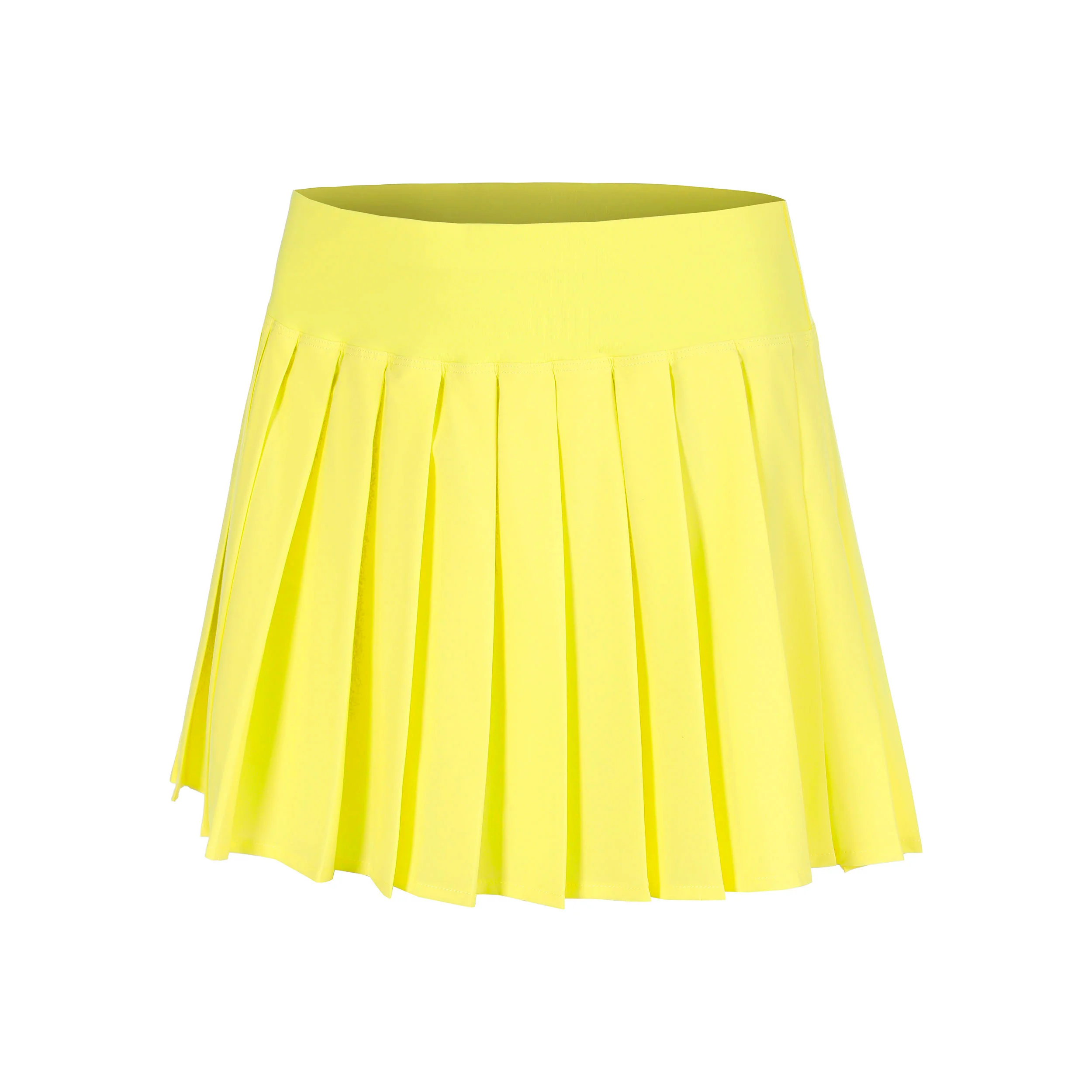 Love Pleated Jupe Femmes - jaune, blanc
