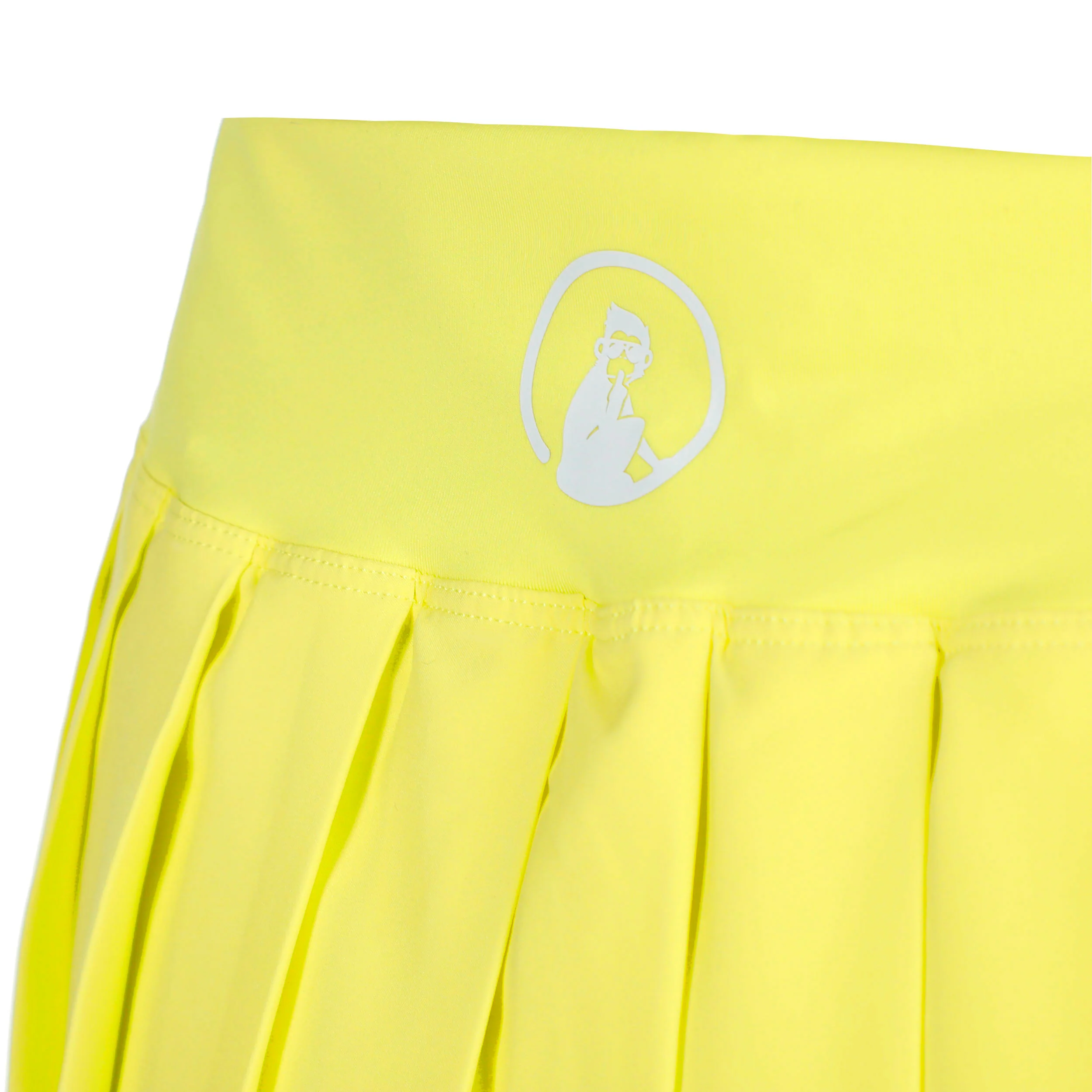 Love Pleated Jupe Femmes - jaune, blanc - Image 4