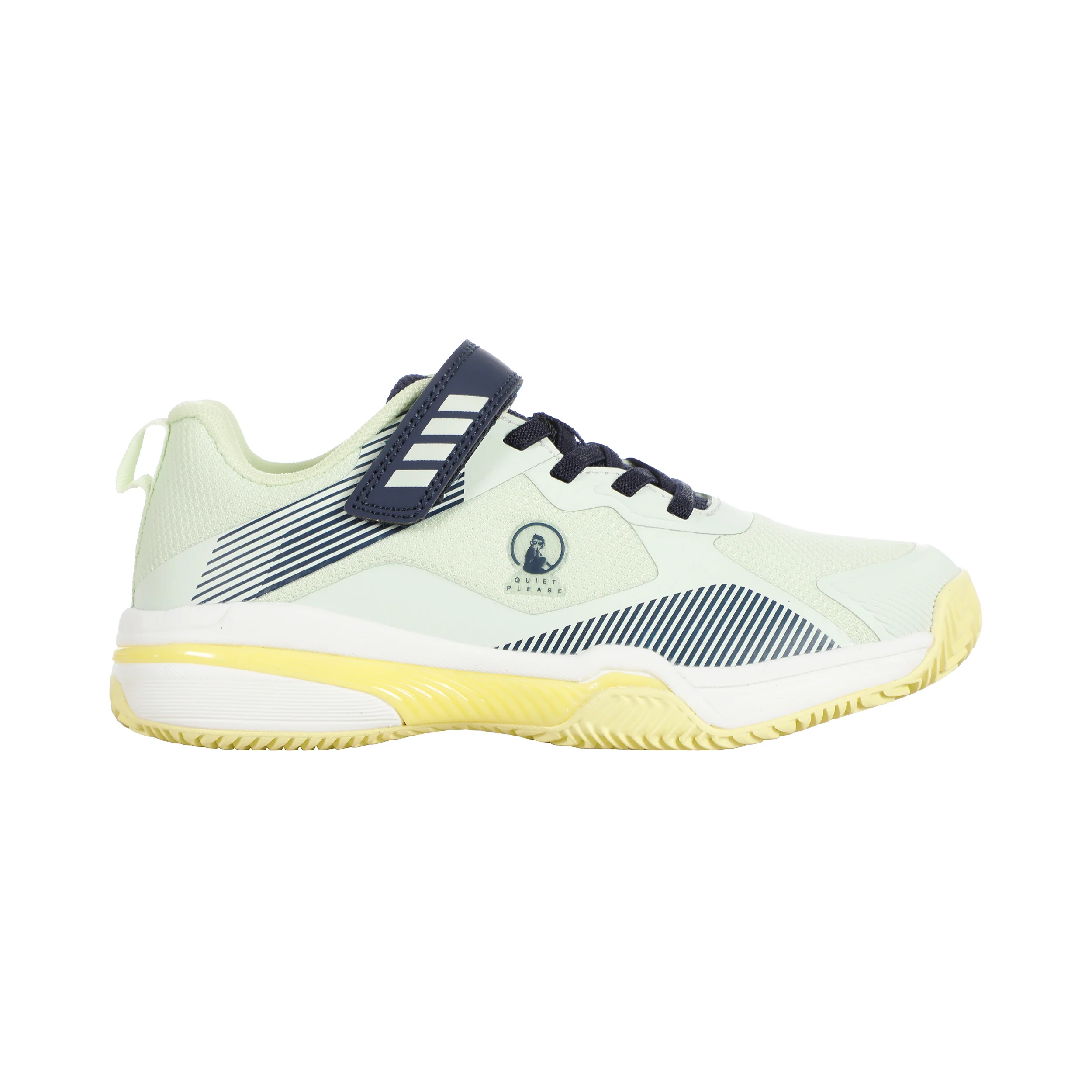 Match Velcro Clay Chaussure Terre Battue Enfants-Jaune Lemon, Jaune