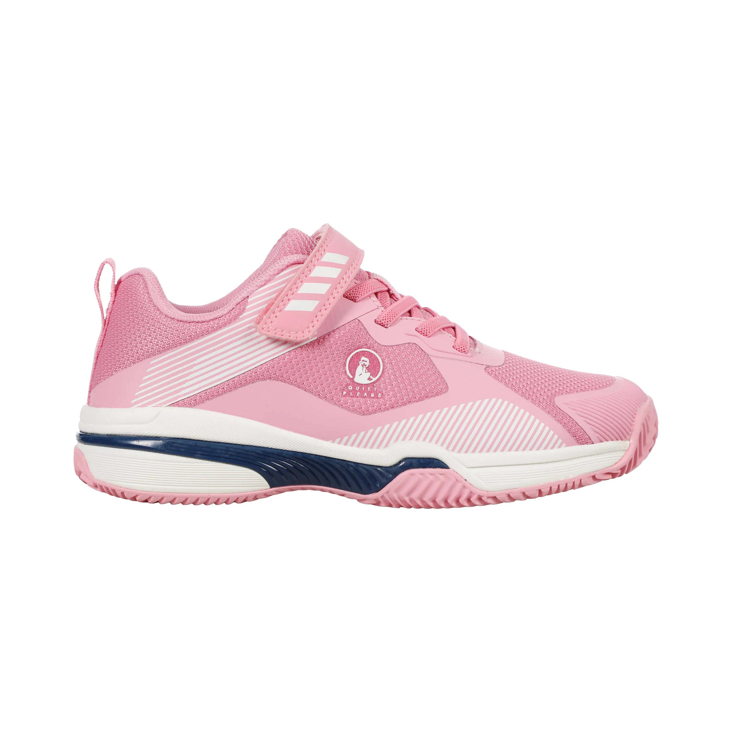 Match Velcro Clay Chaussure terre battue Enfants-pink, blanc