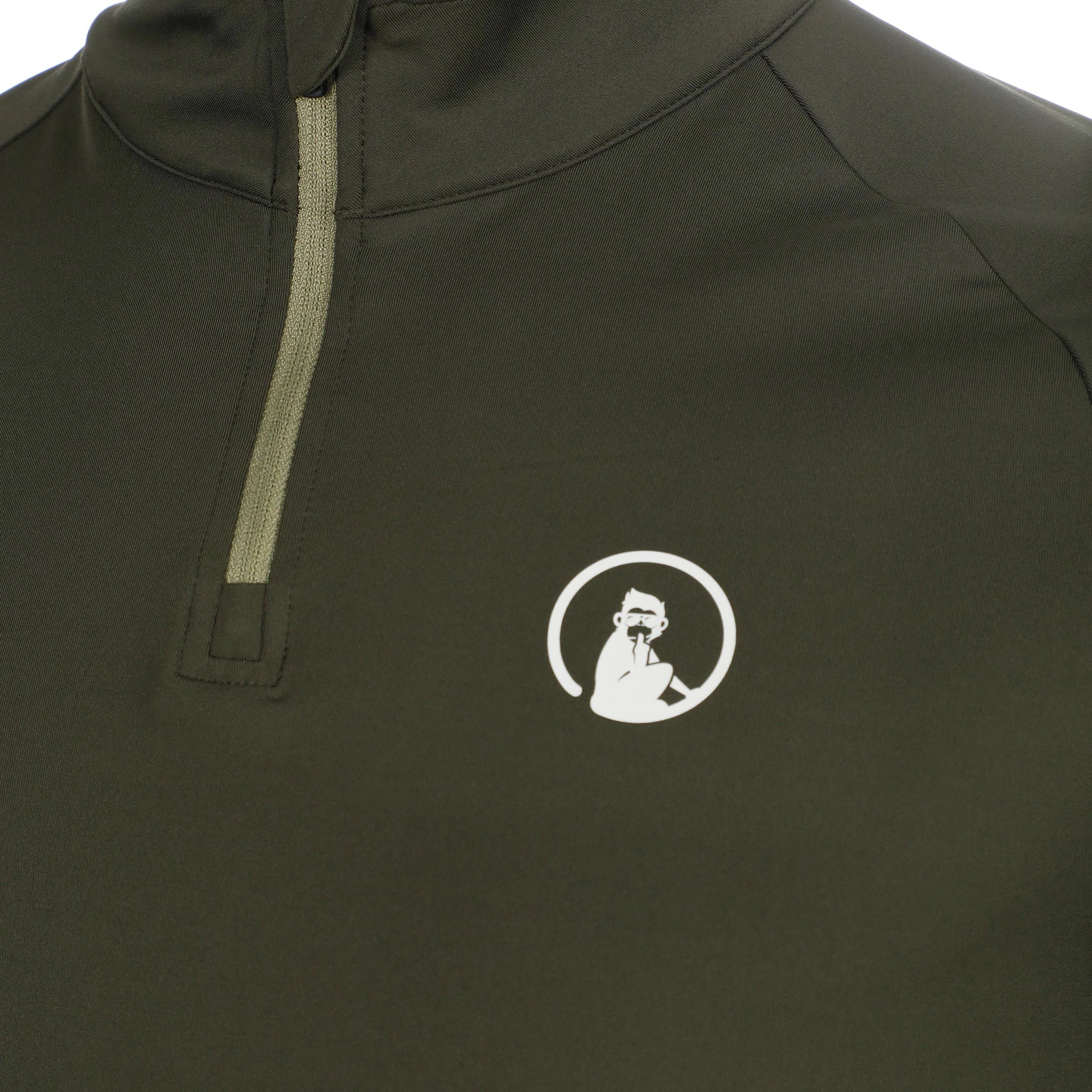 Memories Big Serve 1/4 Zip Haut manches longues Garçons - vert foncé - Image 3