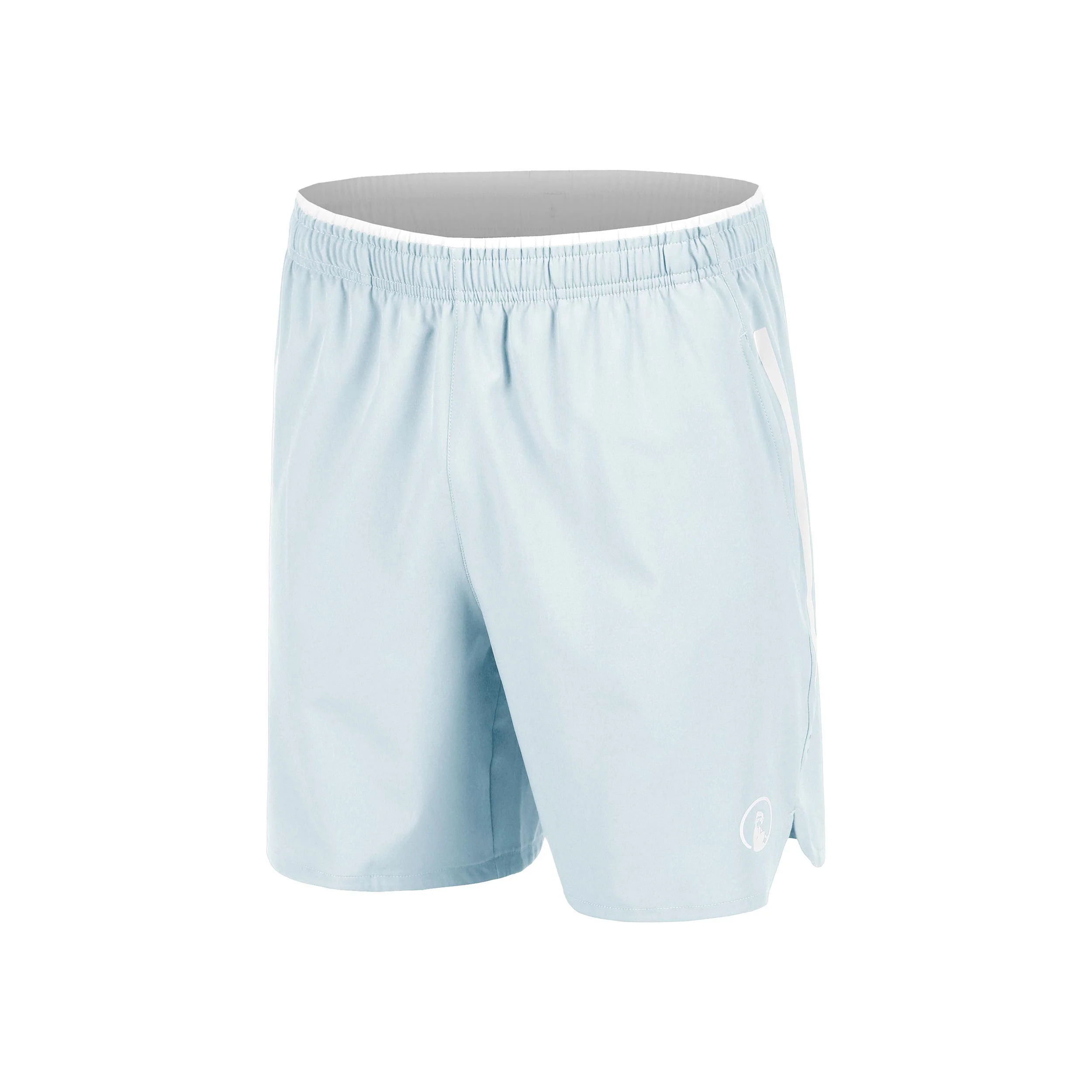 Memories Drop 7in Shorts Hommes - bleu clair, blanc cassé