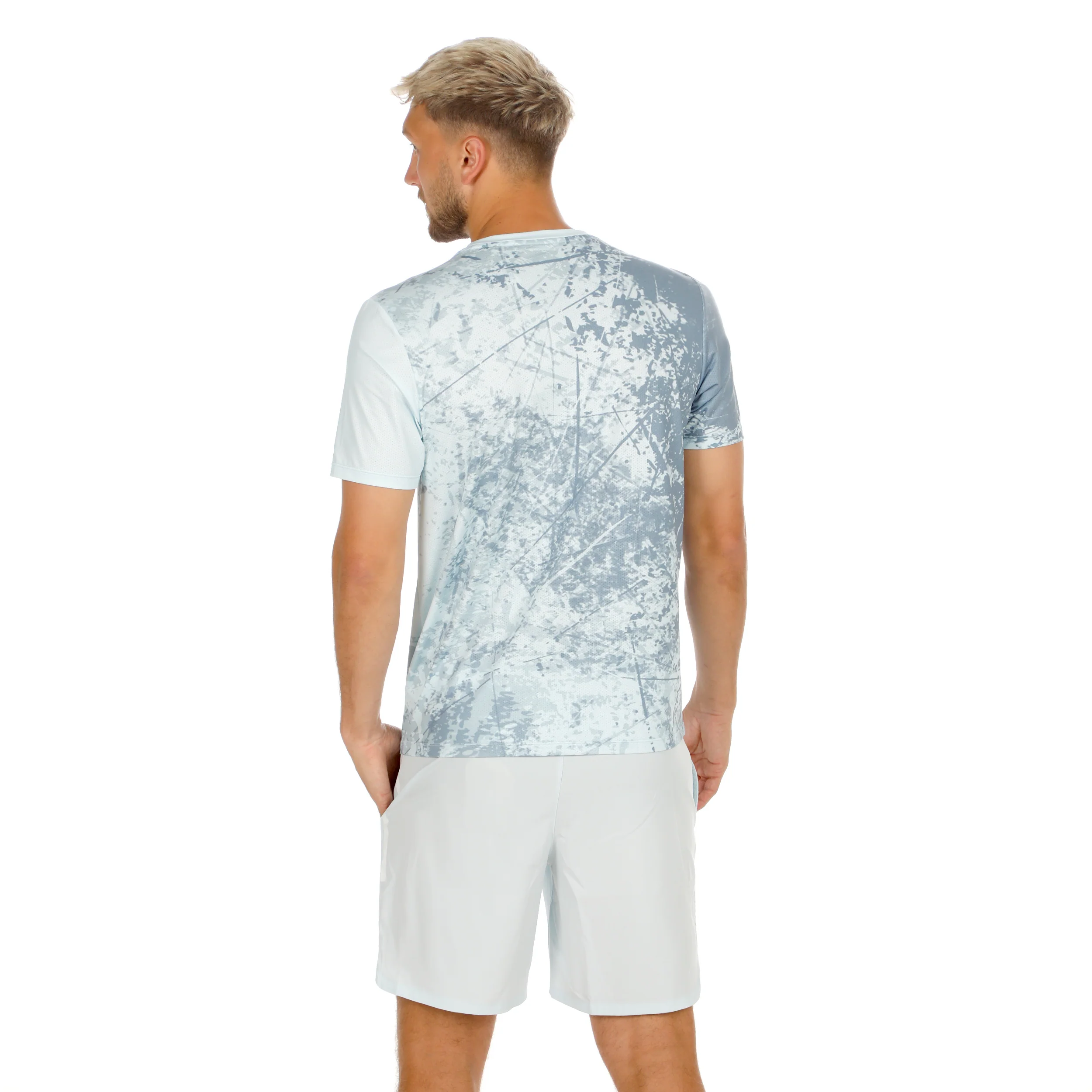 Memories Drop 7in Shorts Hommes - bleu clair, blanc cassé - Image 6