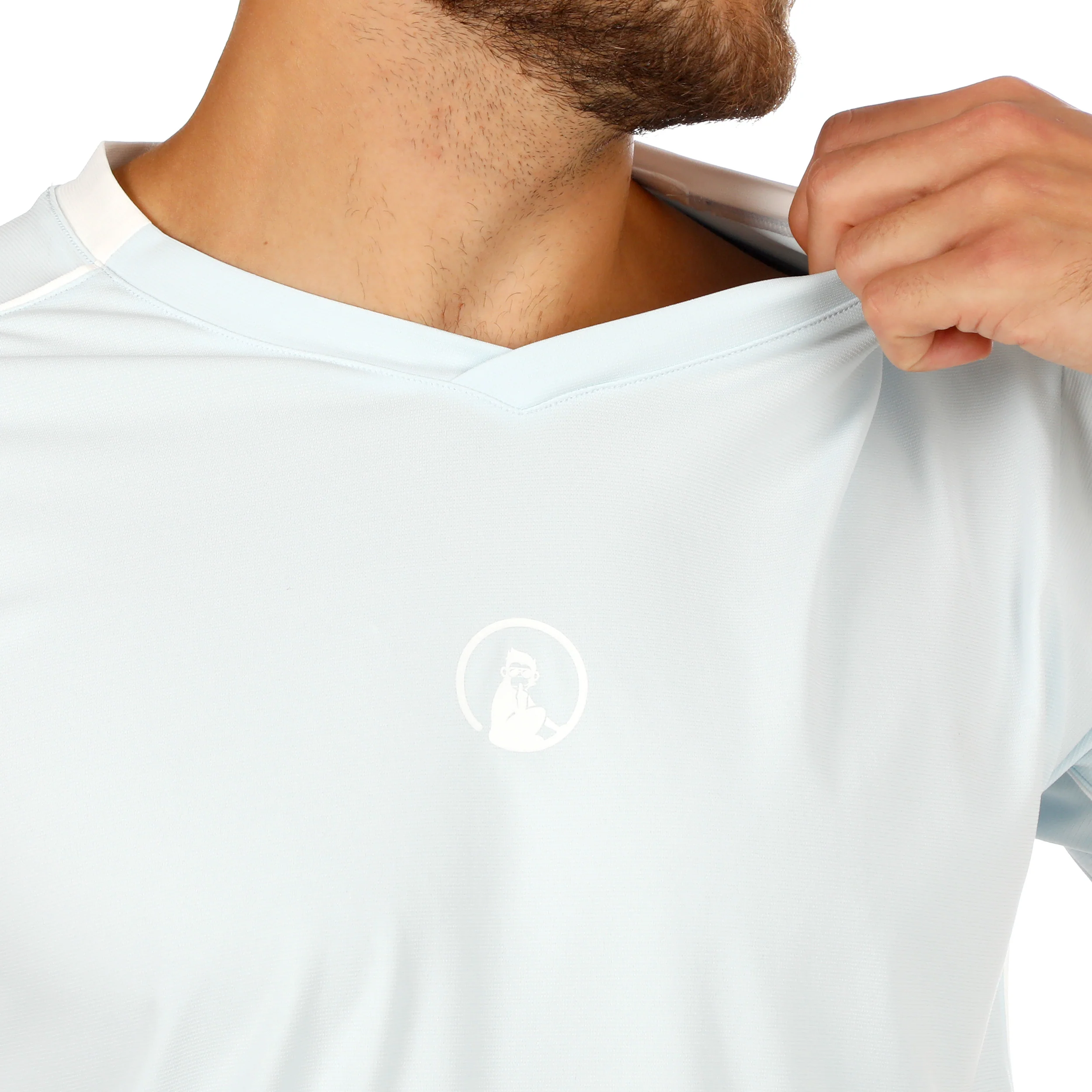 Memories Topspin V-Neck T-shirt Hommes - bleu clair - Image 7