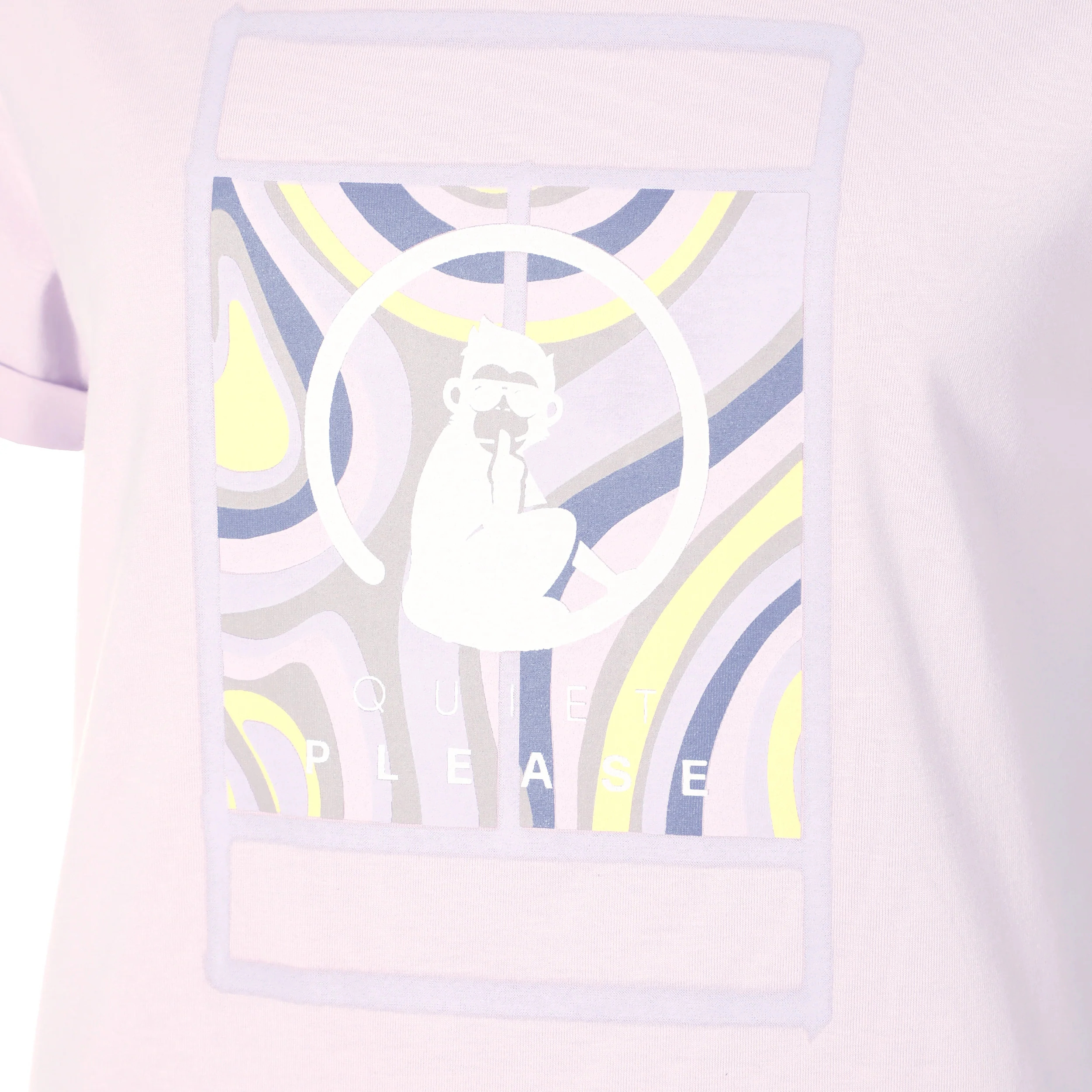 Mind Swirl Court T-shirt Femmes-Lilas,Multicouleur - Image 3