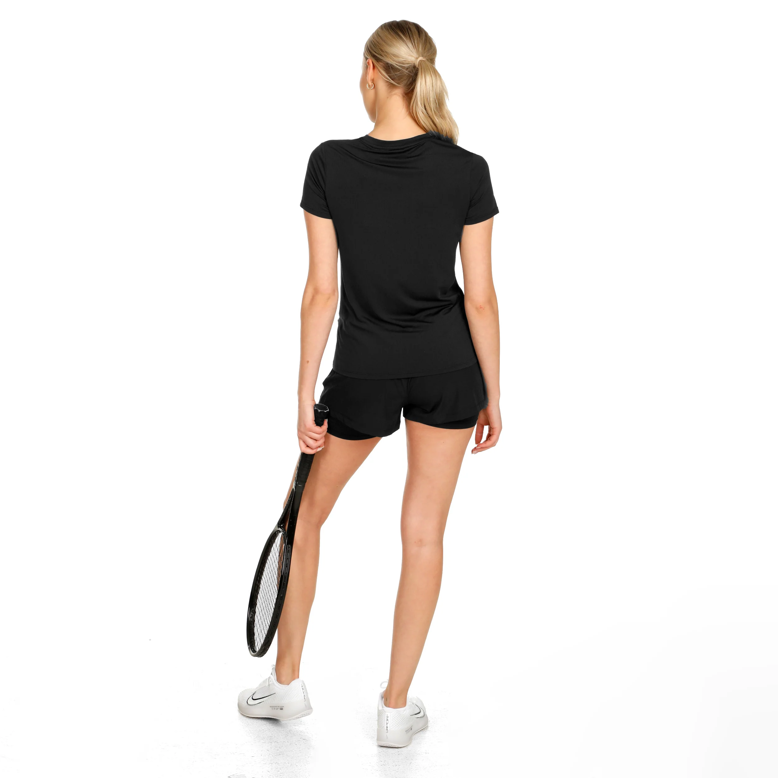 Point 2in1 Shorts Femmes-Noir - Image 4