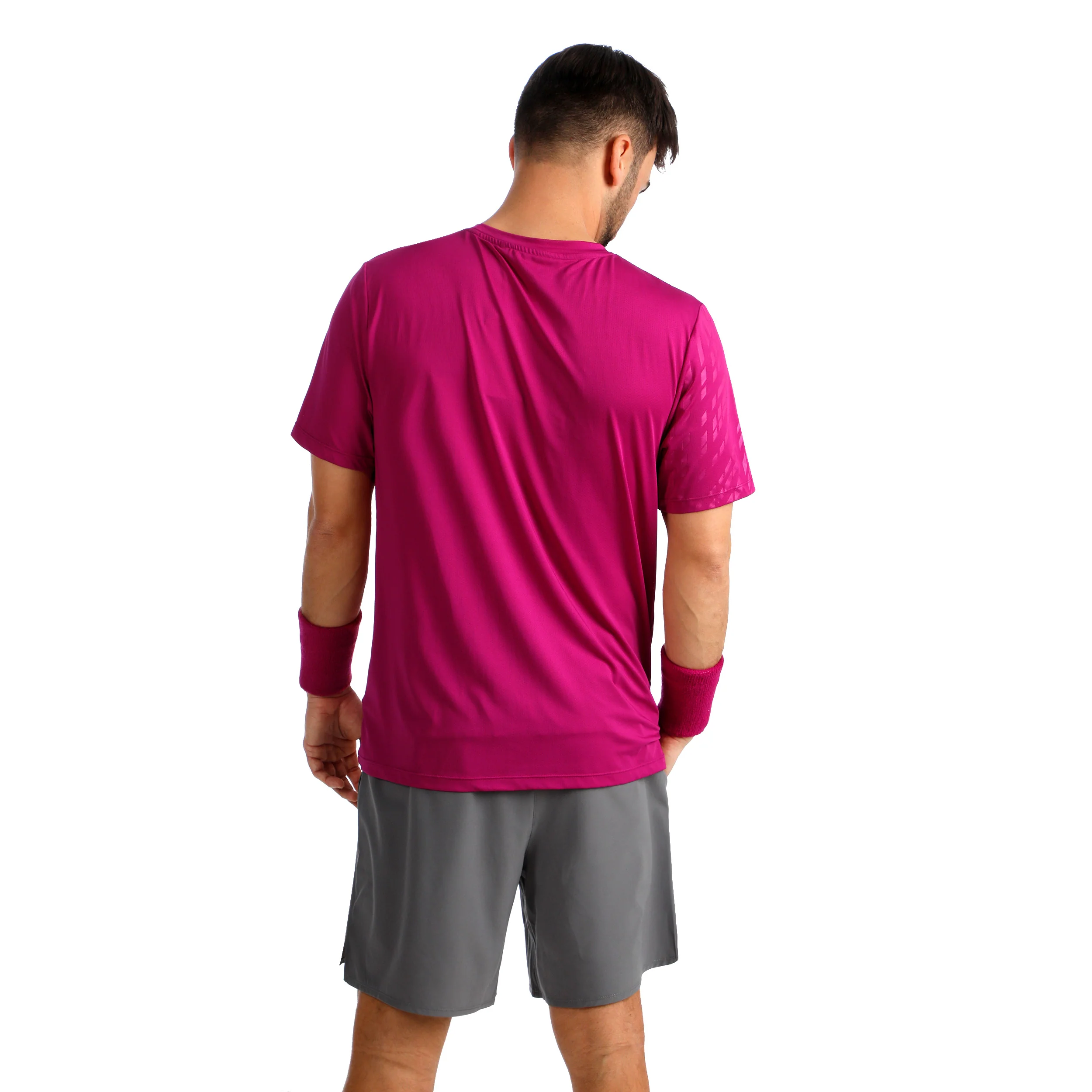 Receiver Embossed T-shirt Hommes-berry, blanc - Image 7