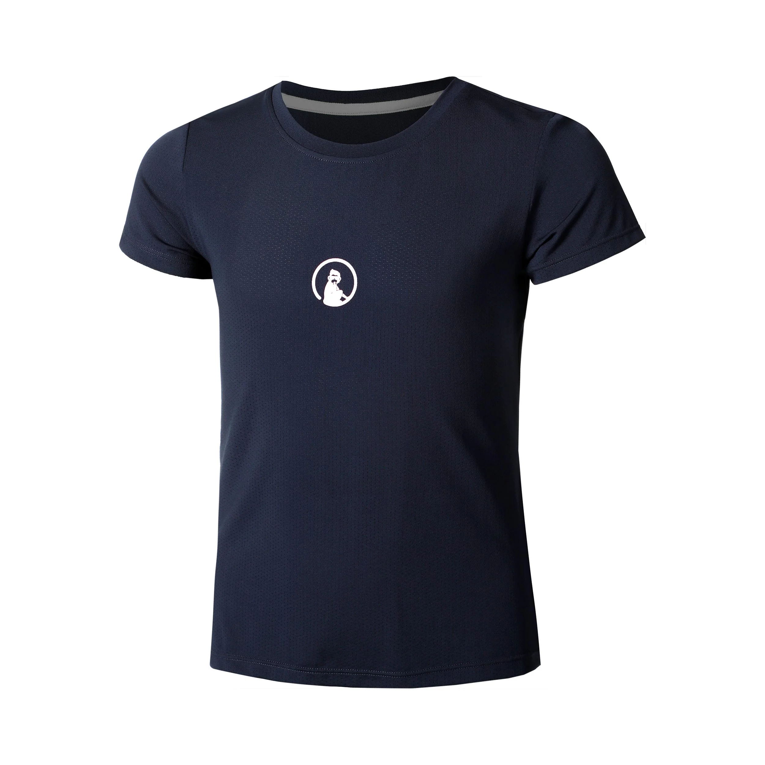 Retriever T-shirt Filles-Bleu Foncé,Blanc
