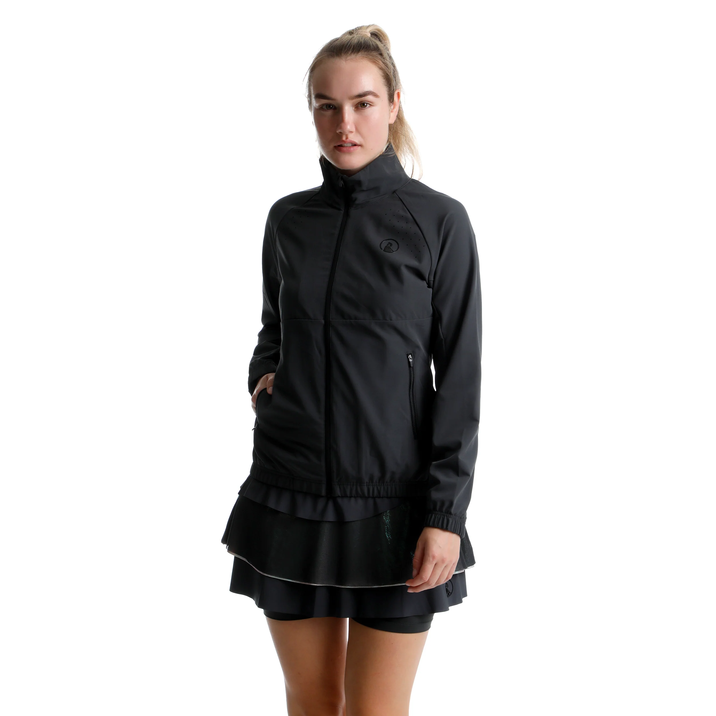 Sparkle Return Veste De Survêtement Femmes-Anthracite - Image 5