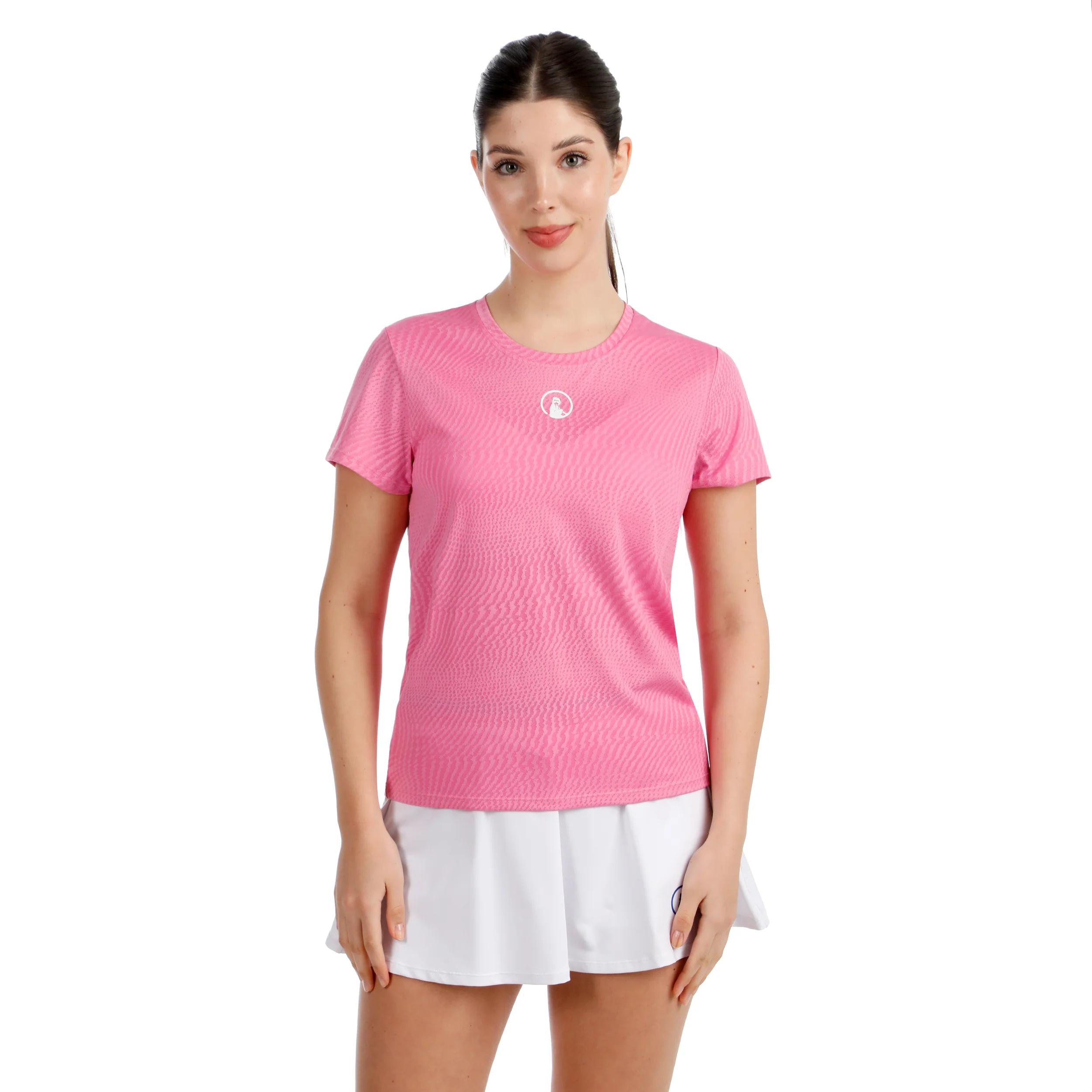 Spin T-shirt Femmes - pink, blanc - Image 4