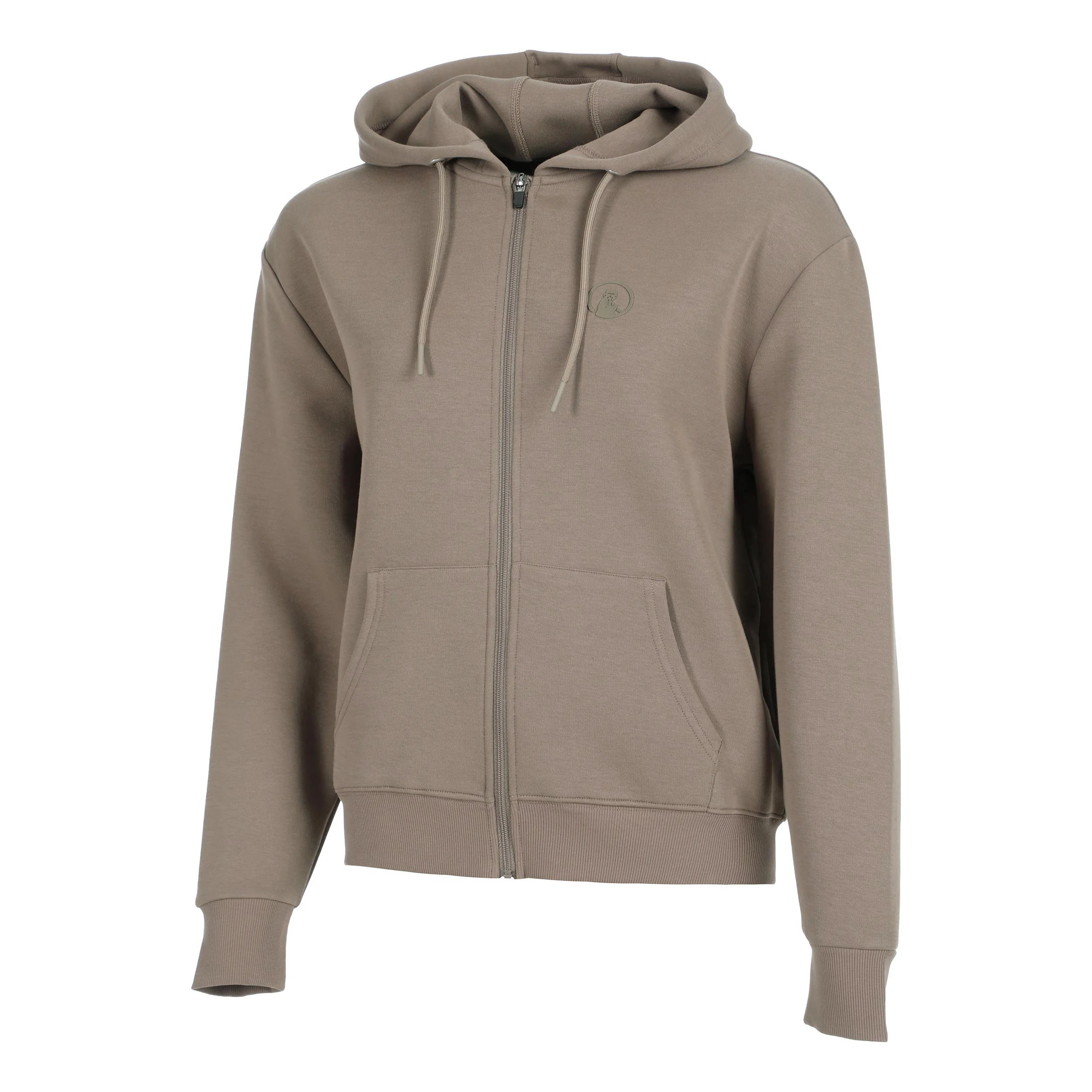 Tonal Core Zip Gilet en coton Femmes - gris, marron