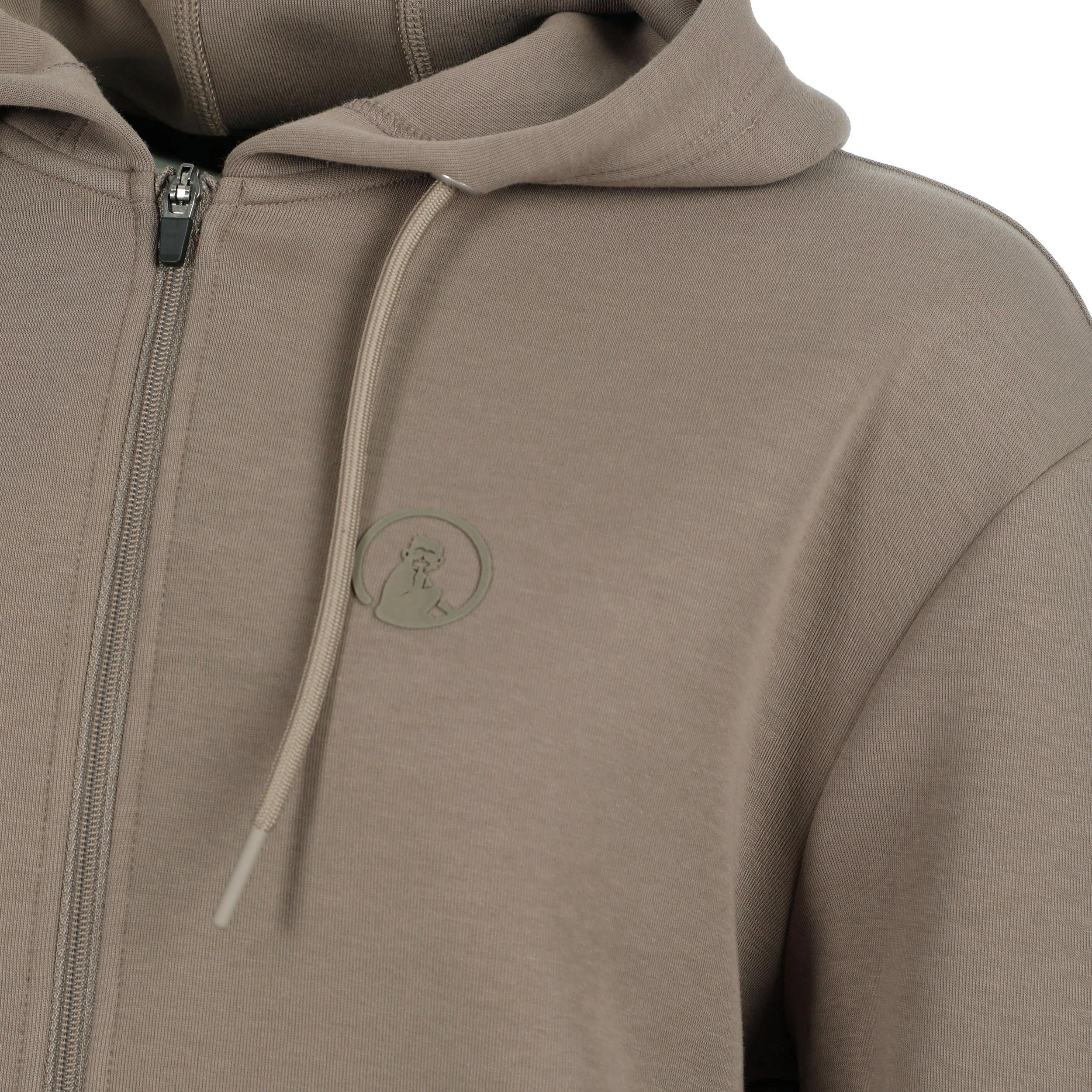 Tonal Core Zip Gilet en coton Femmes - gris, marron - Image 3
