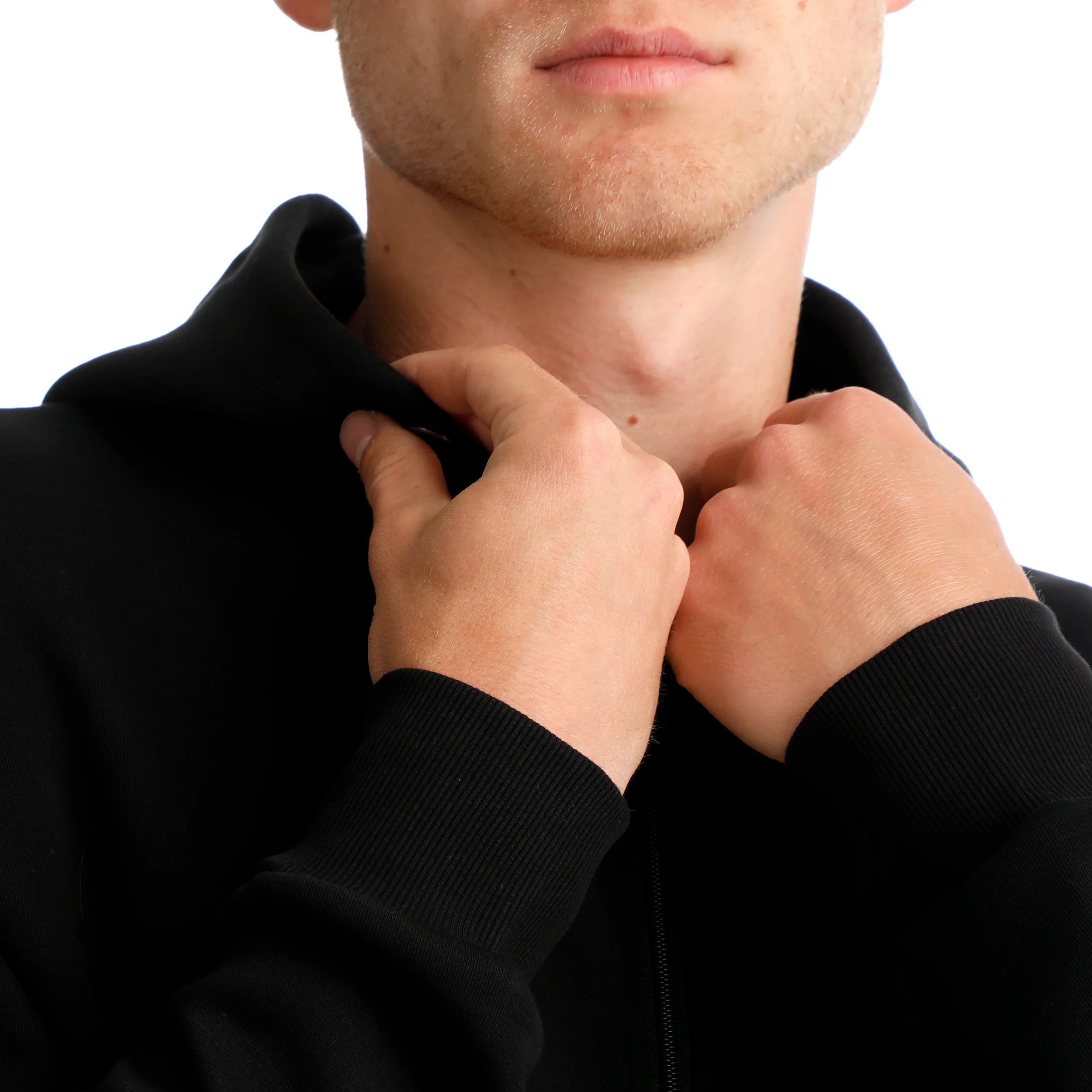 Tonal Core Zip Gilet En Coton Hommes-Noir - Image 8
