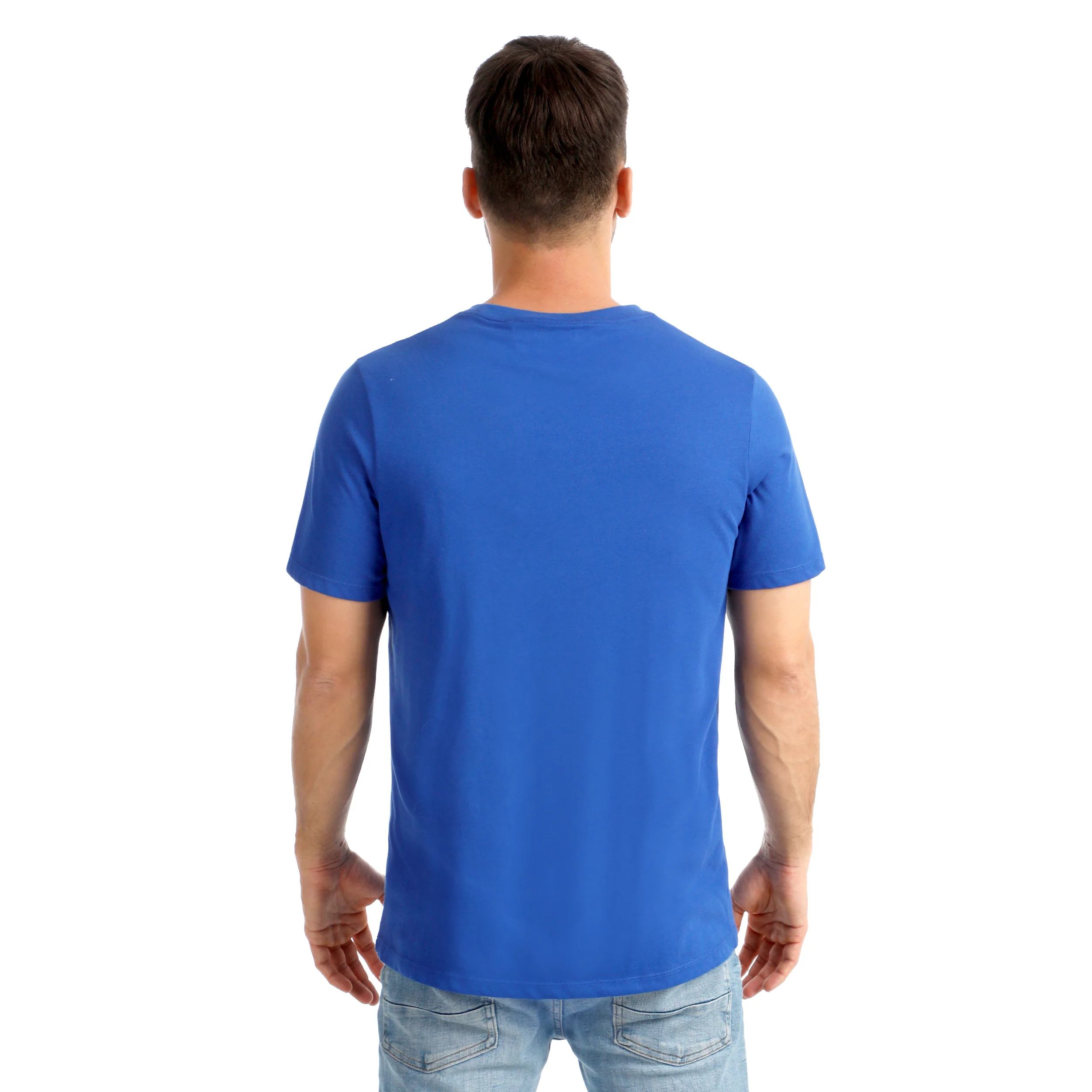 Trainings Small Logo T-shirt Hommes - bleu, blanc - Image 6