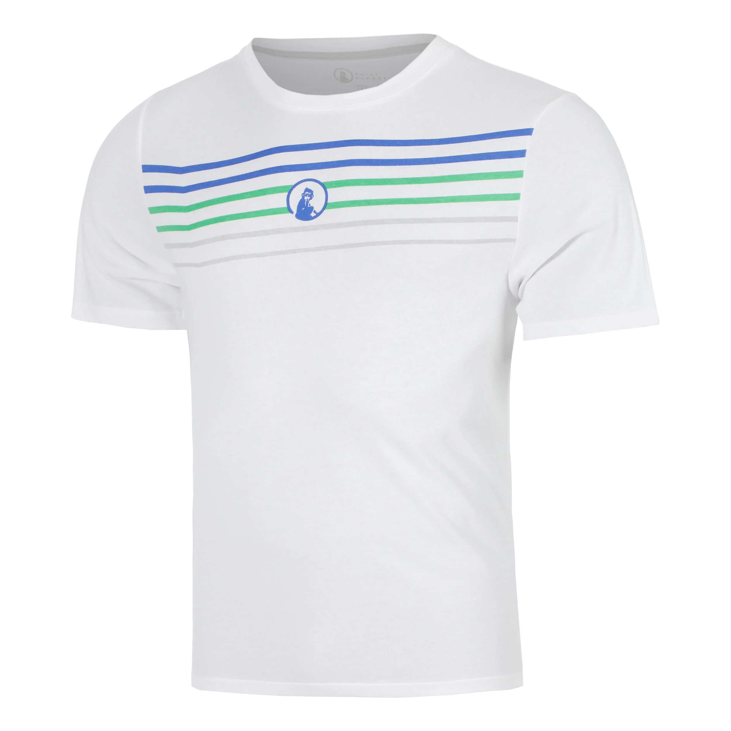 Trainings Stripe T-shirt Hommes - blanc, orange