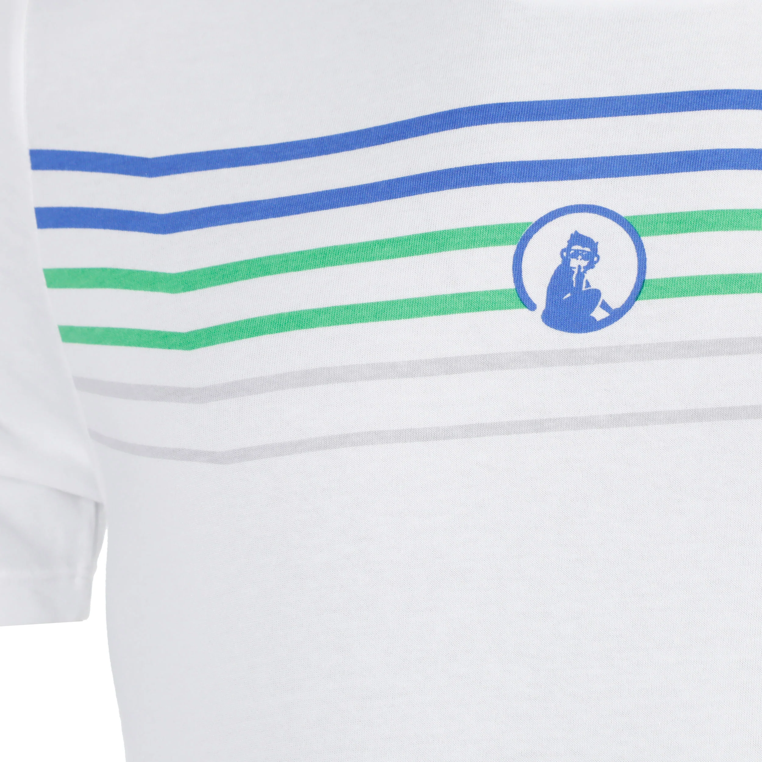 Trainings Stripe T-shirt Hommes - blanc, orange - Image 4