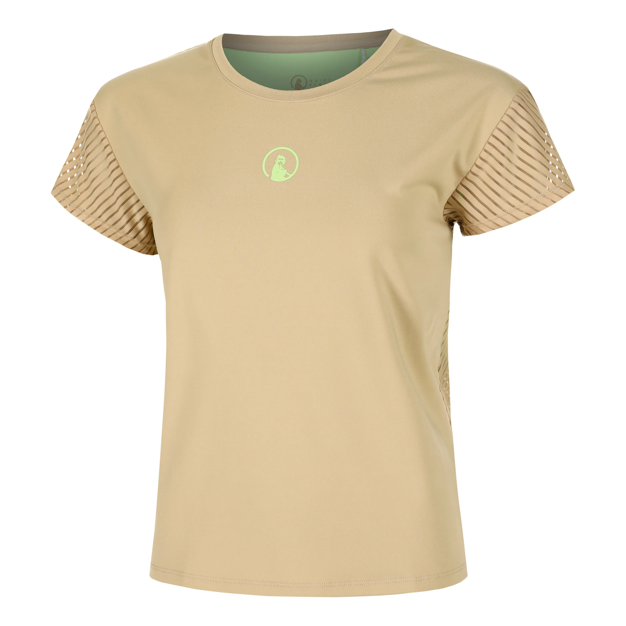 Wild Cross T-shirt Femmes-Beige,Vert Fluo - Image 2