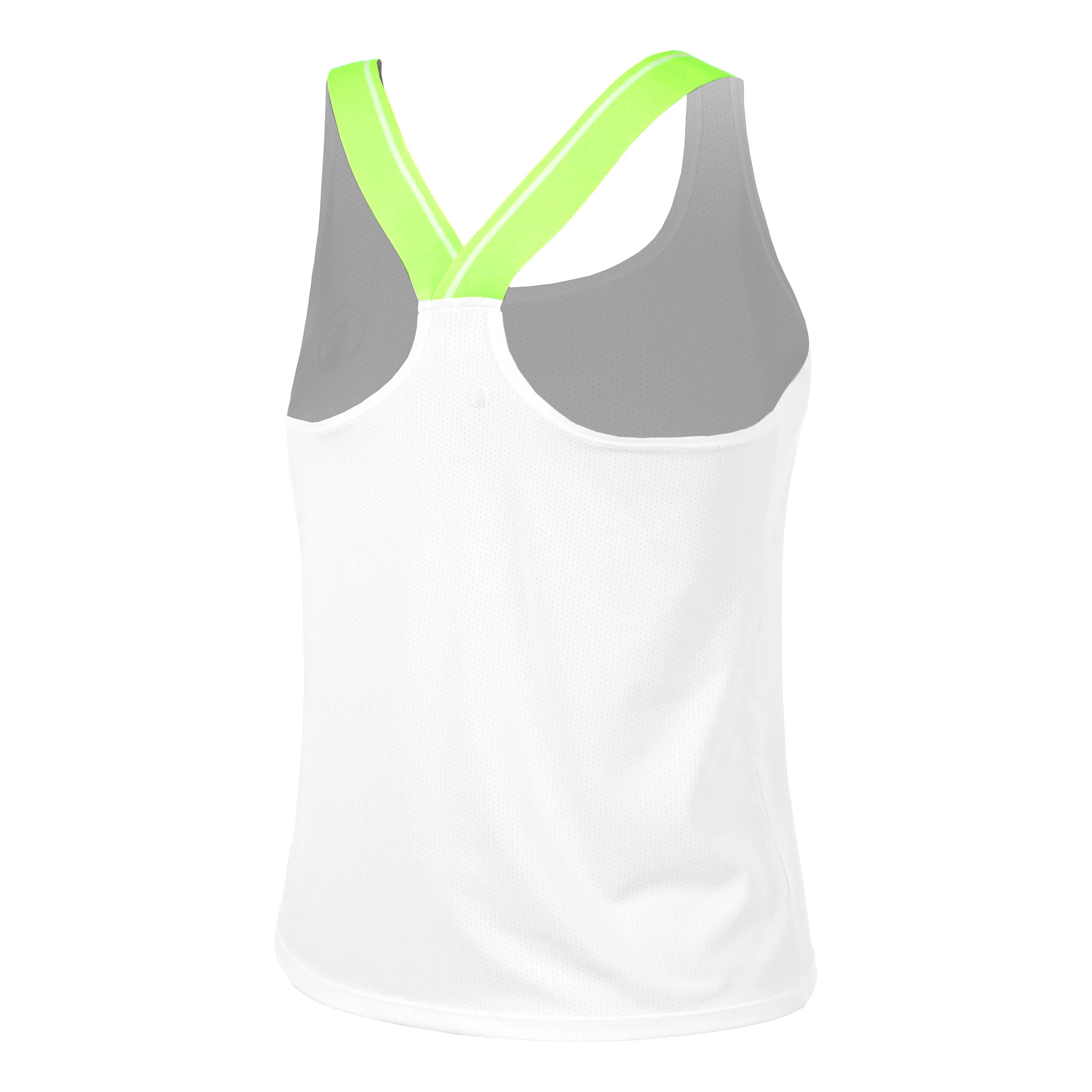 Wild Serve & Volley 2.0 Débardeur Tank Top Femmes-Blanc,Vert Fluo - Image 2