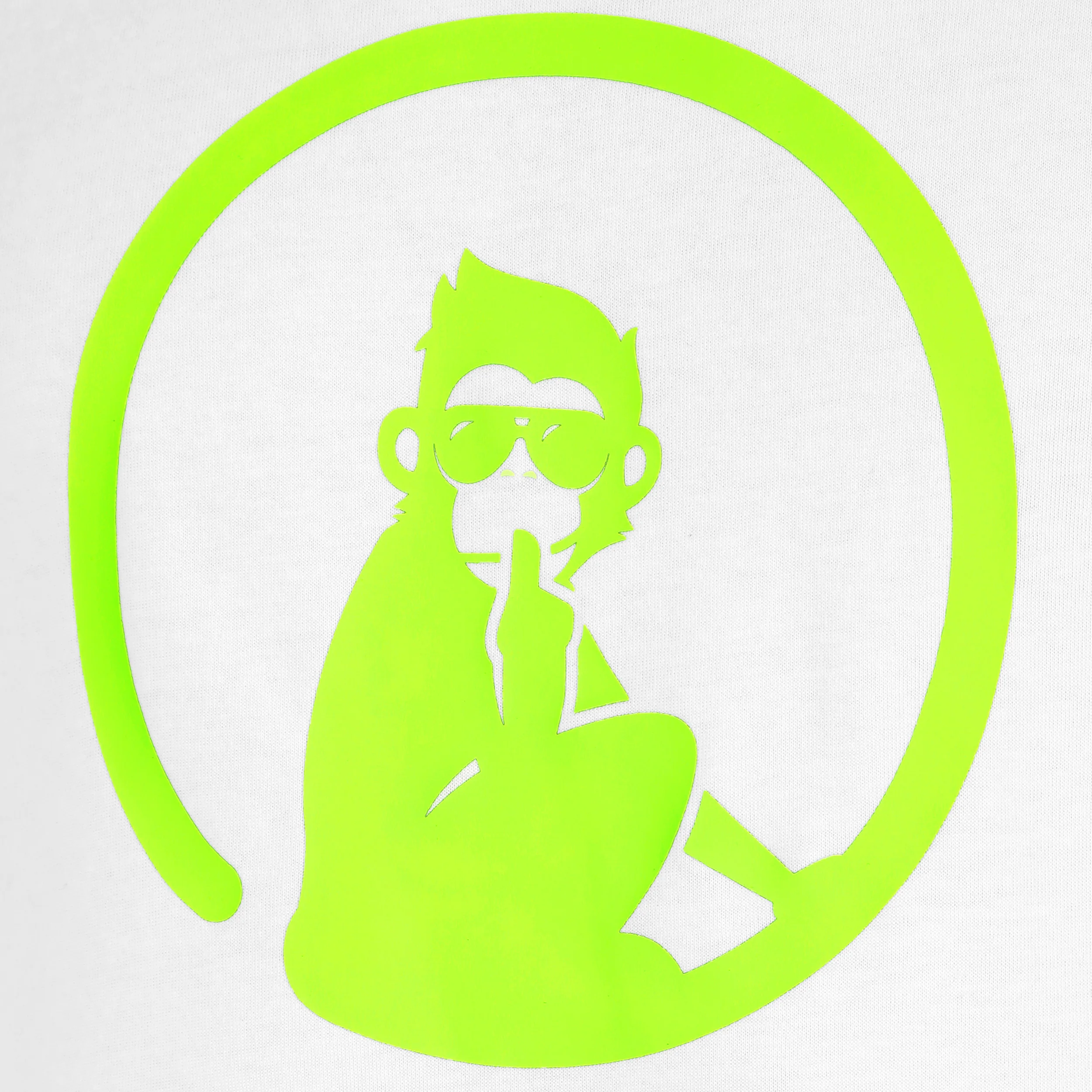 Wild Trainings T-shirt Hommes-Blanc,Vert Fluo - Image 3