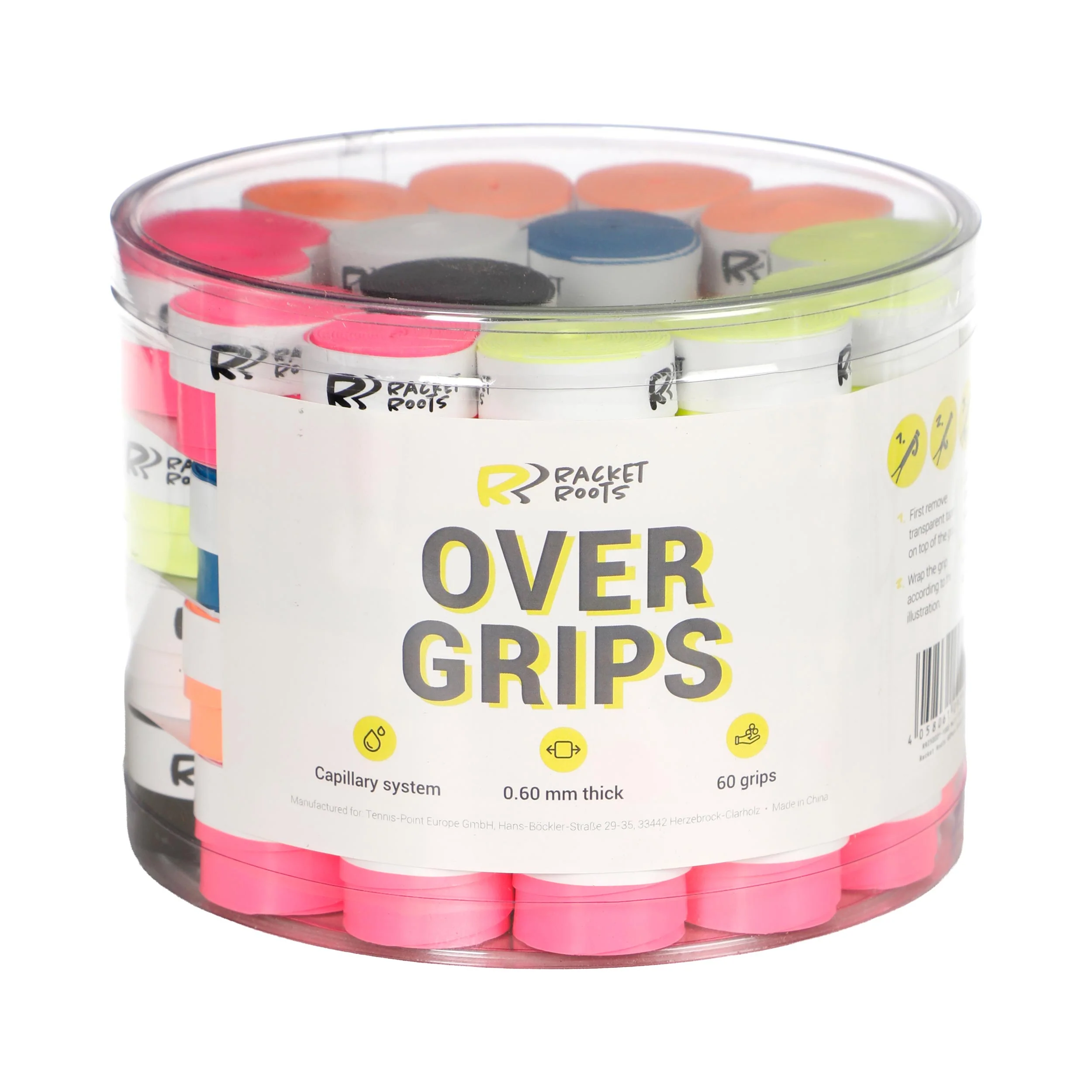 Overgrip Box De 60 Balles-Multicouleur