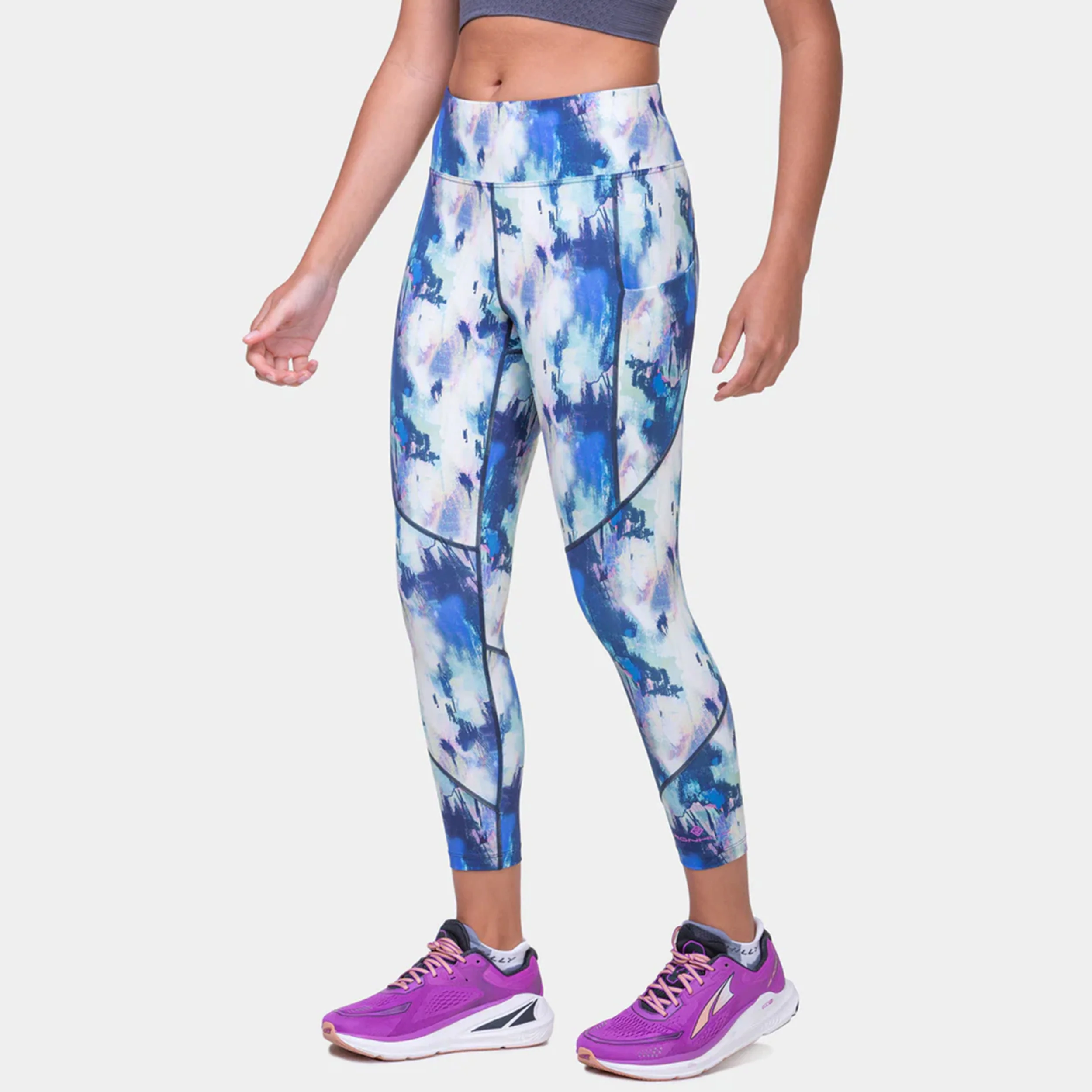 Tech Crop Collant De Course Femmes-Multicouleur - Image 7