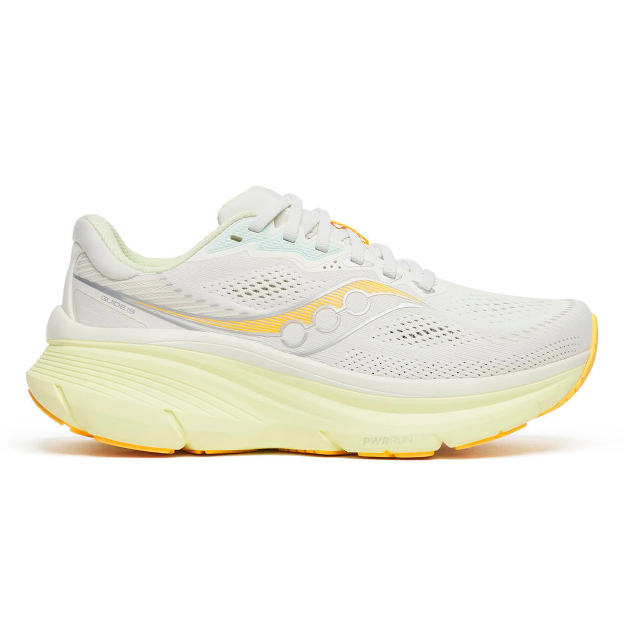 Guide 19 Chaussure de running avec stabilisateurs Femmes-blanc, jaune