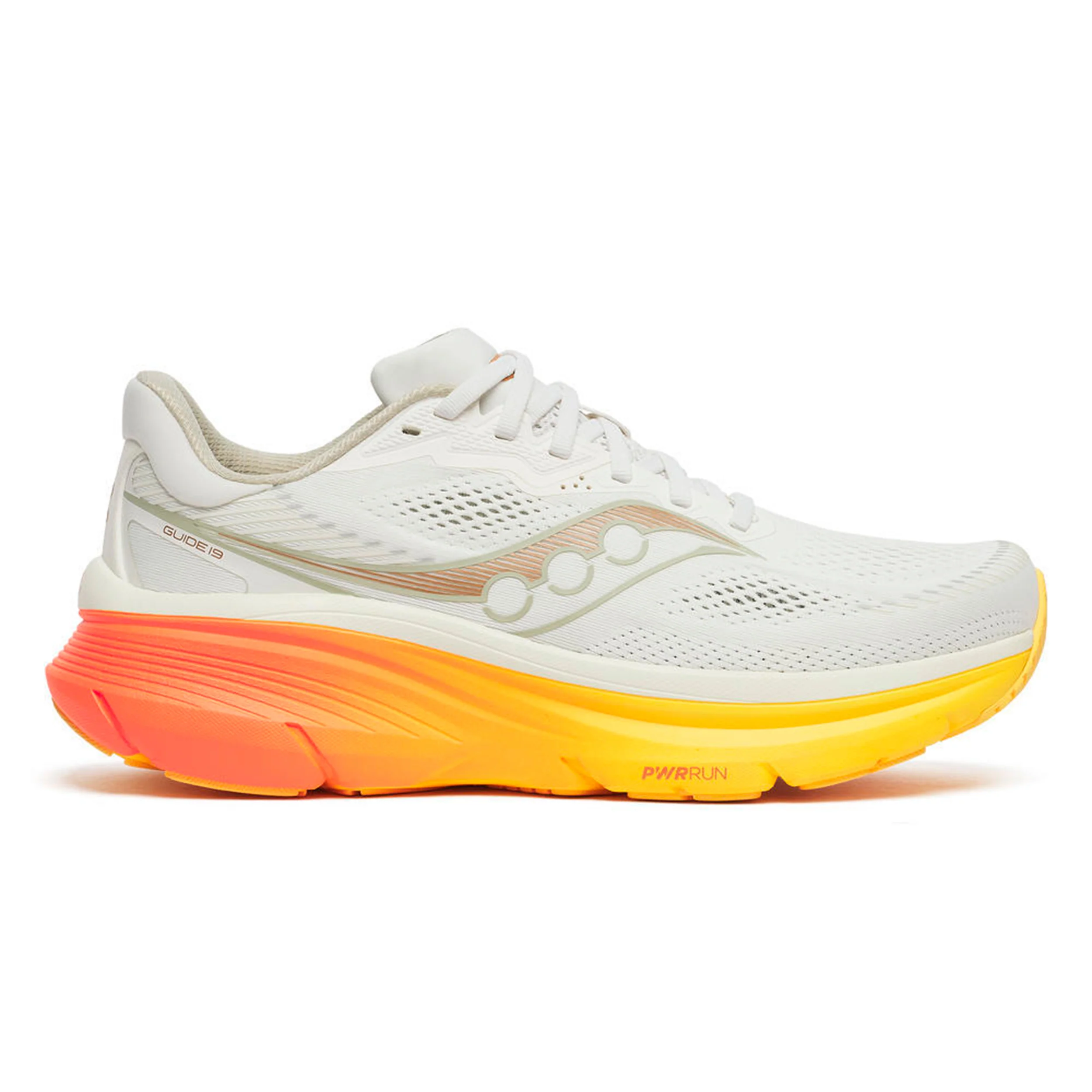 Guide 19 Chaussure de running avec stabilisateurs Hommes-crème, orange