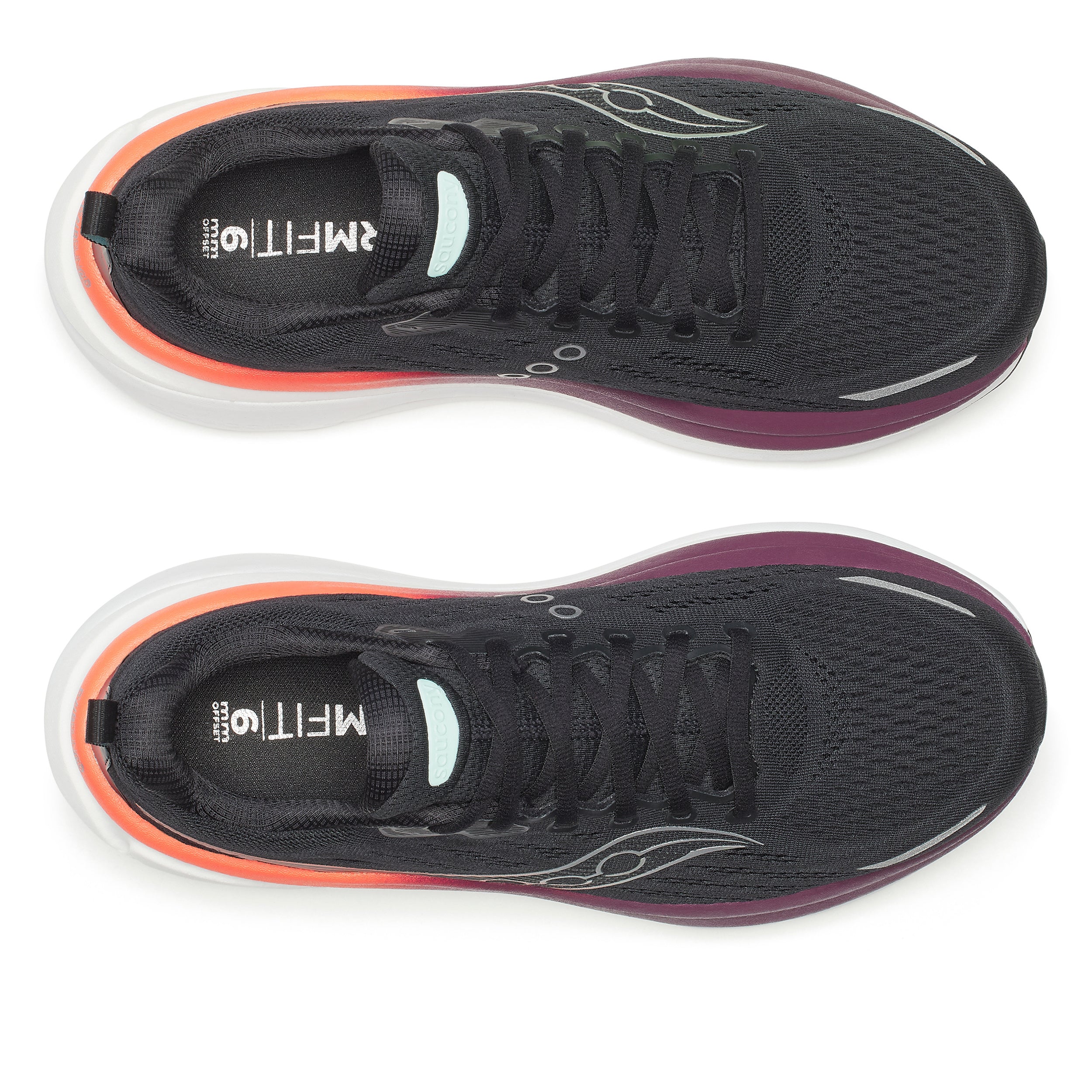 Hurricane 25 Chaussure de running avec stabilisateurs Hommes-noir, rouge vin - Image 3