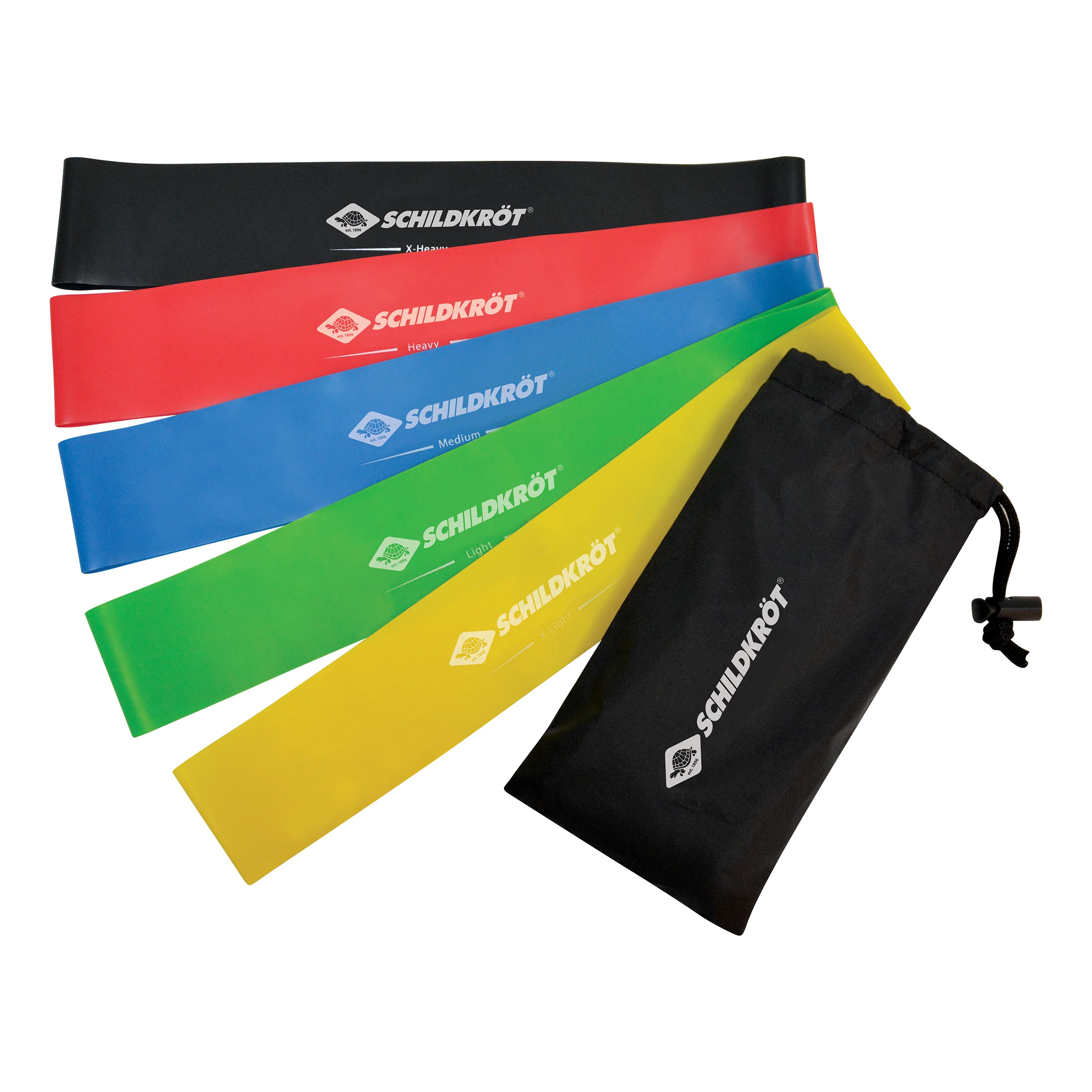 Mini Resistance Fitnessband 5er Set Bänder-Multicouleur