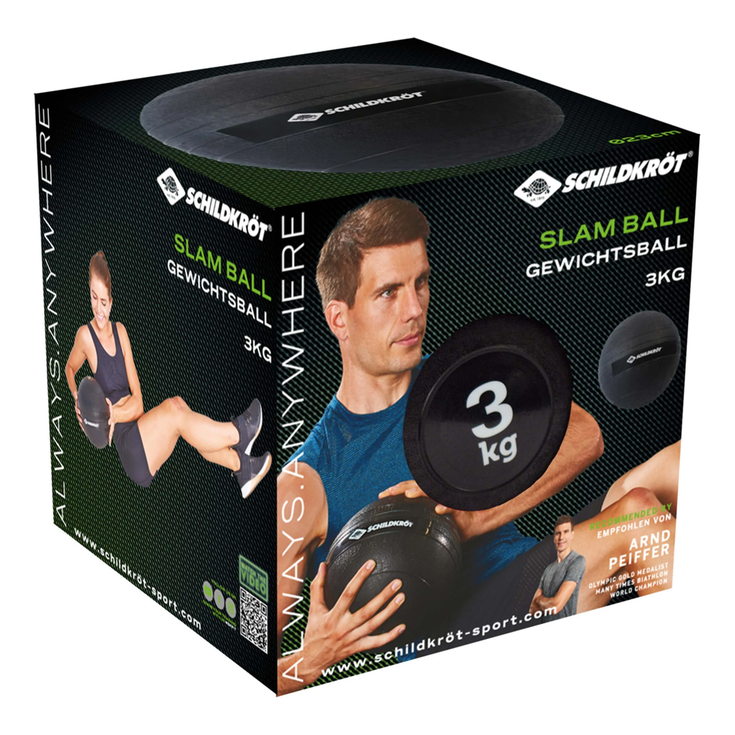 Slamball Medicine Ball 3kg-Noir,Blanc - Image 2