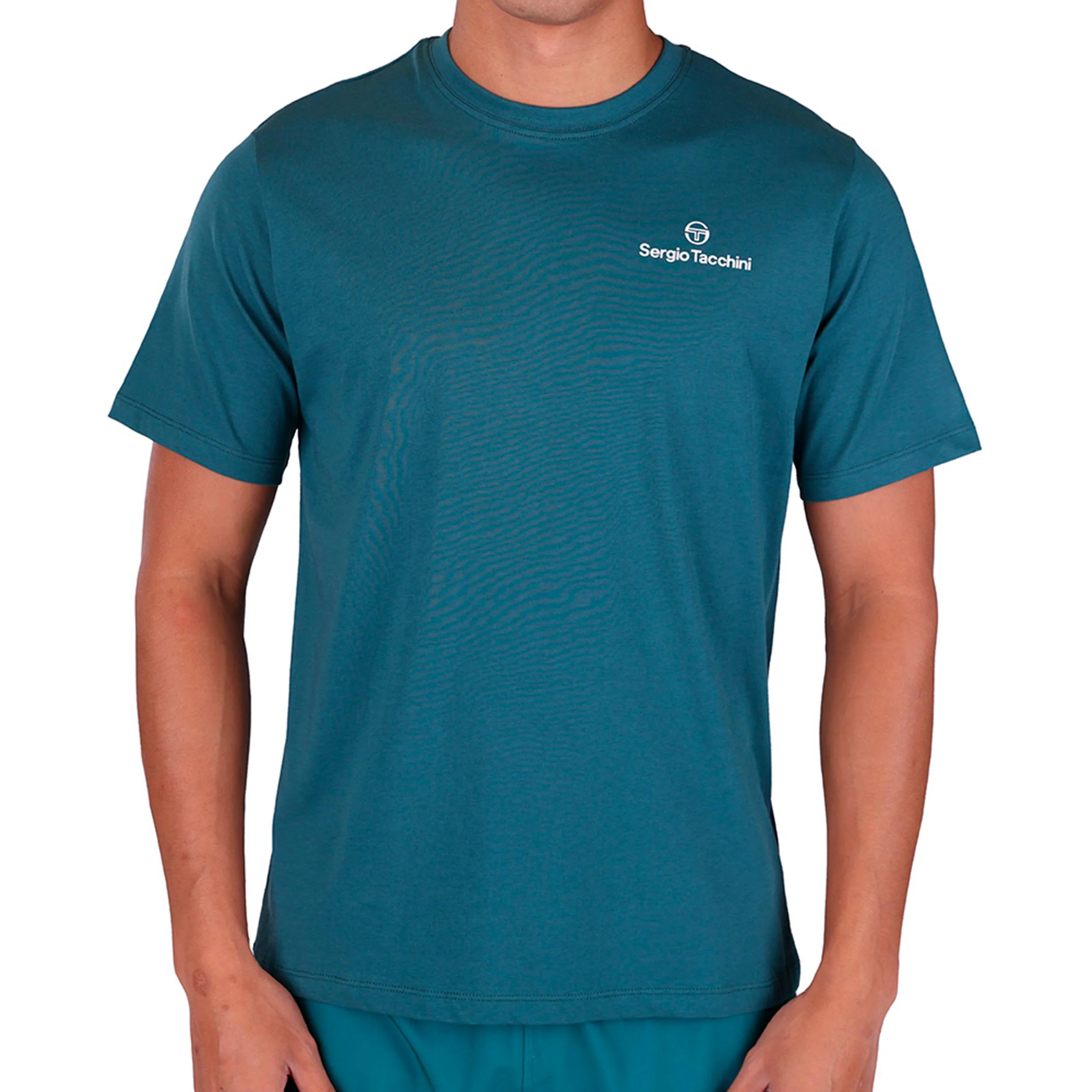Bold T-shirt Hommes - bleu petrol, blanc