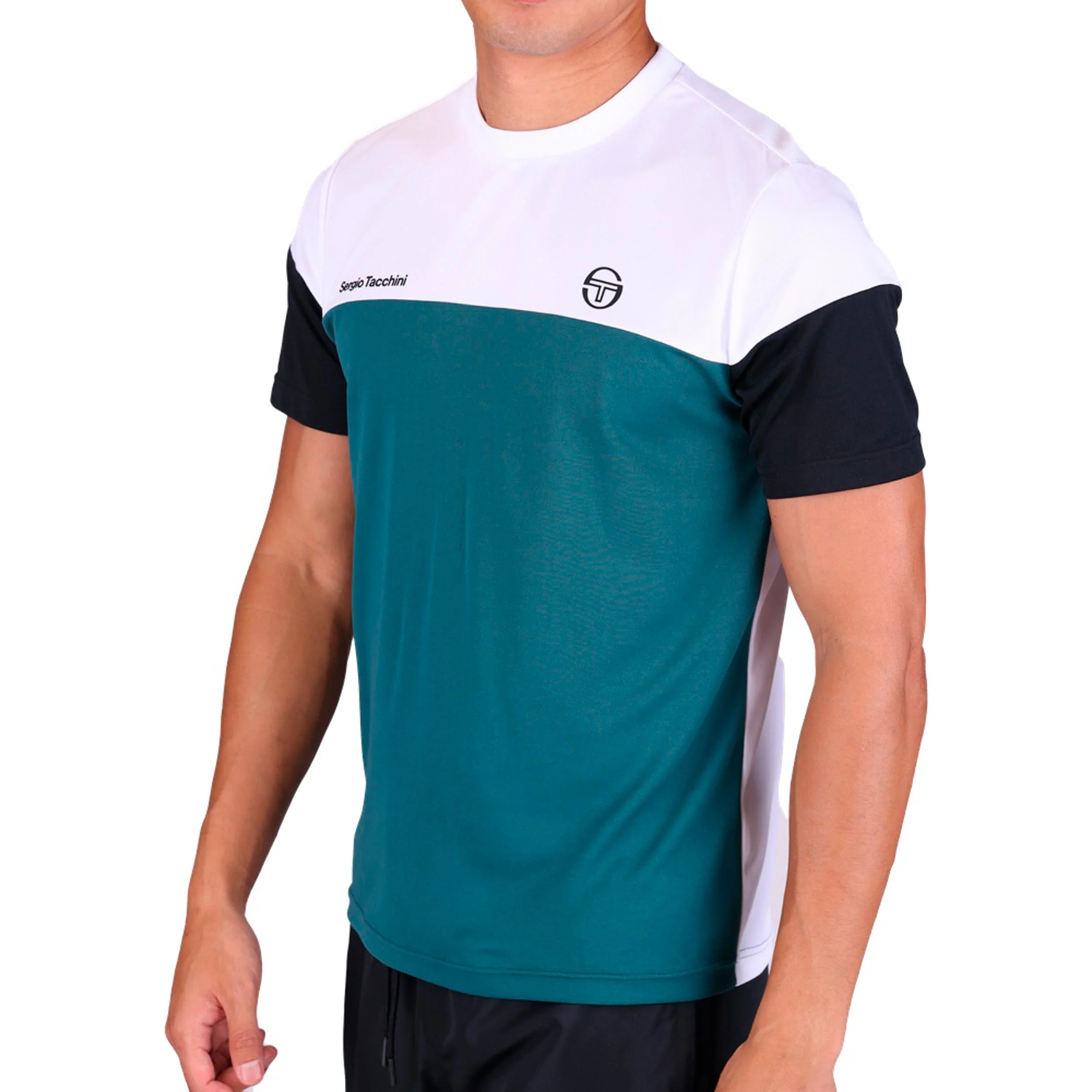 Prave T-shirt Hommes - blanc, bleu petrol - Image 3