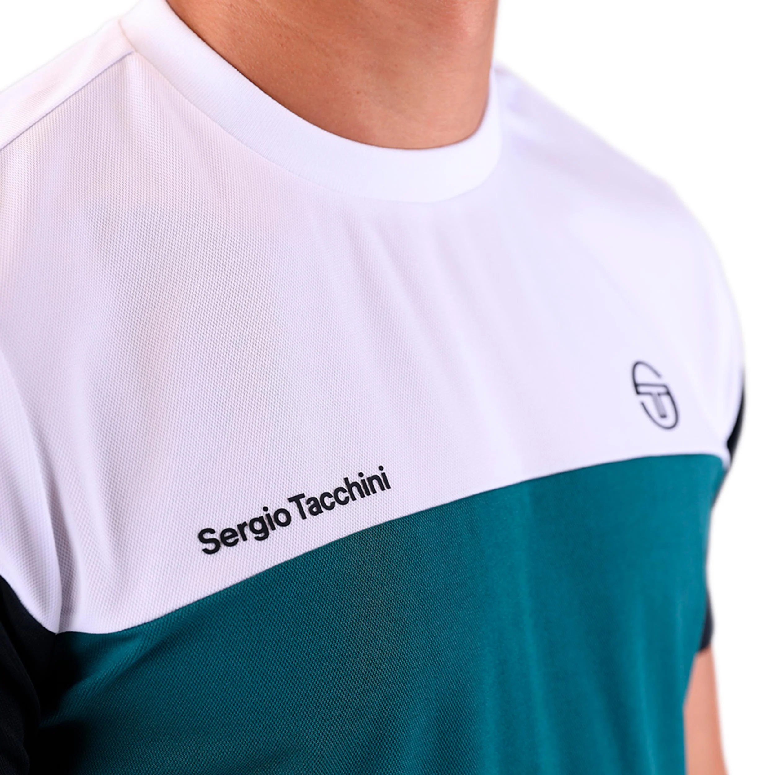 Prave T-shirt Hommes - blanc, bleu petrol - Image 4