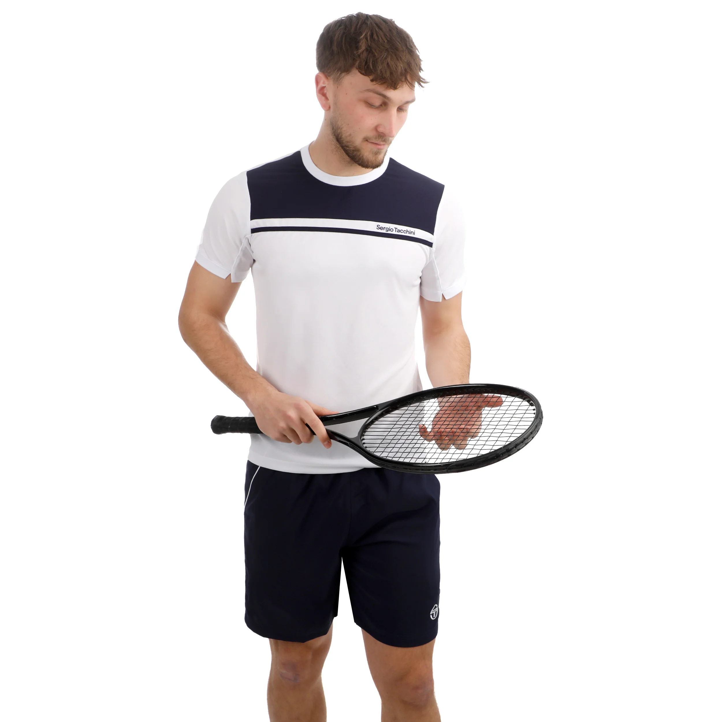 Riflesso PL T-shirt Hommes - blanc, bleu foncé - Image 5