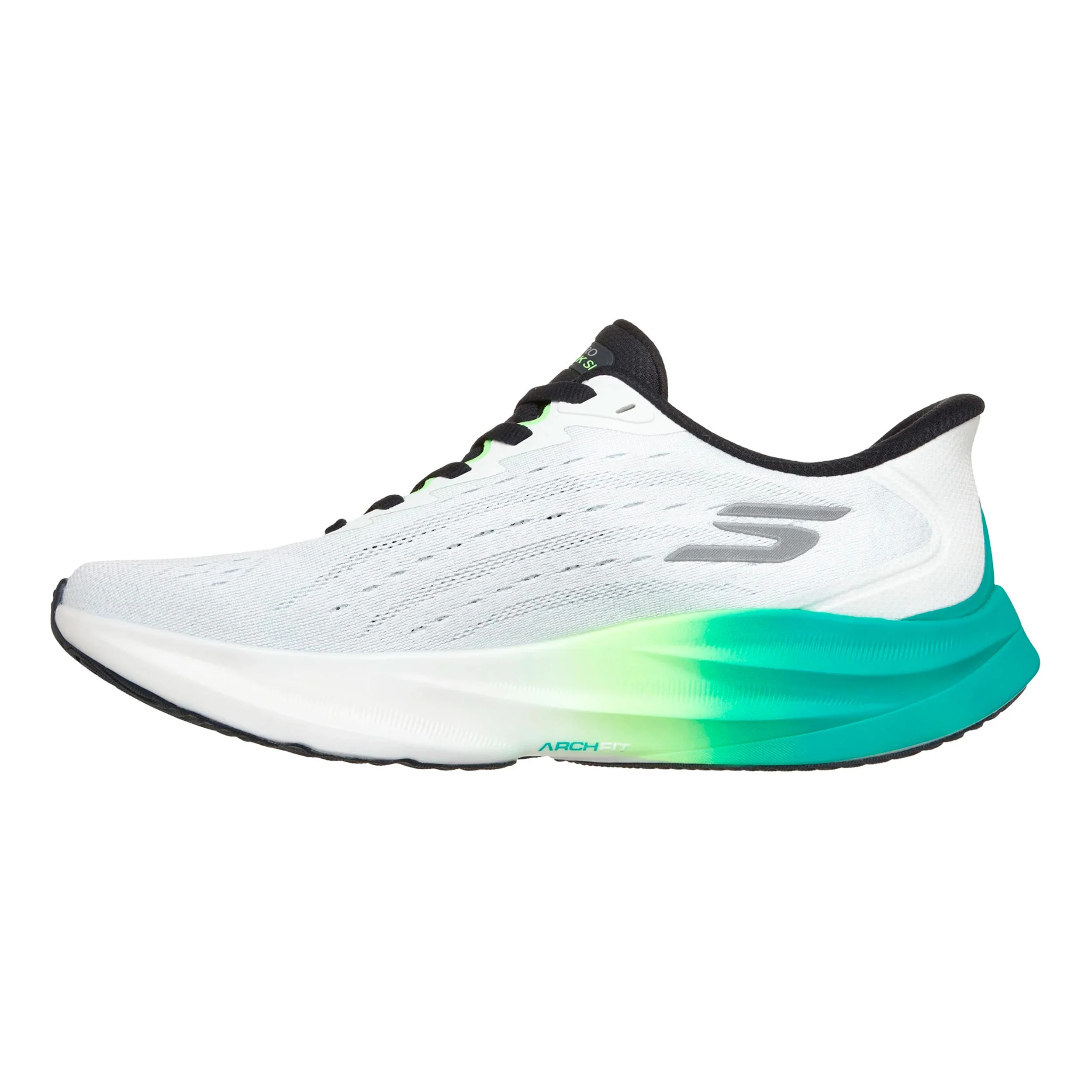 SKX Aero Spark Slip-In Chaussure de running sans stabilisateurs Hommes - blanc, jaune lemon - Image 2