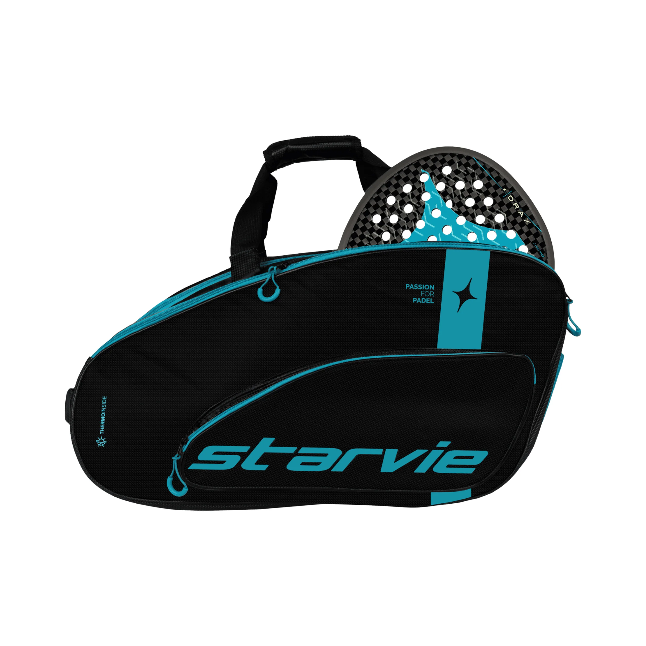 Premium Racing Drax Sac De Padel-Noir,Turquoise - Image 3