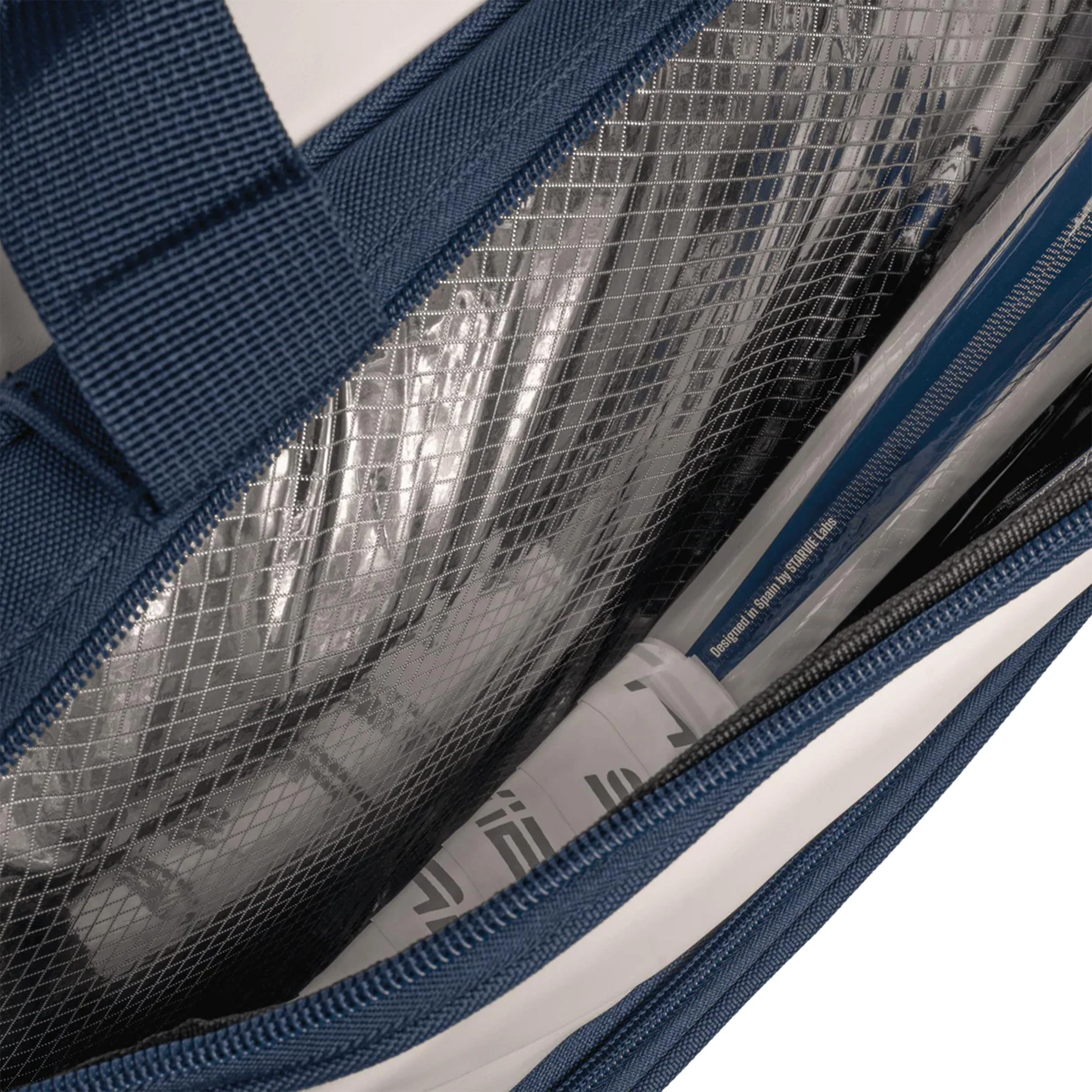 TACTIC PRO Sac de padel -blanc, bleu foncé - Image 4