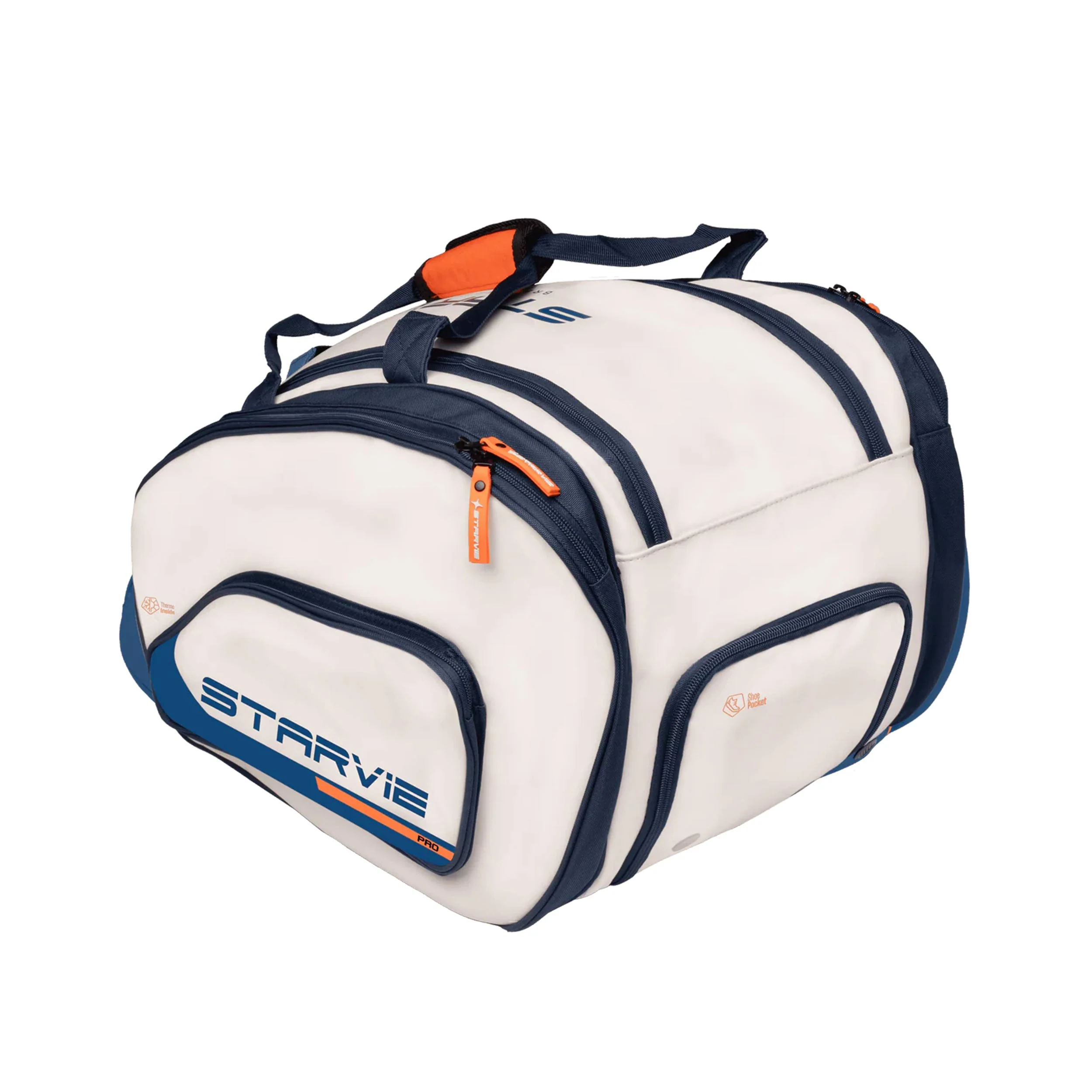 TACTIC PRO Sac de padel -blanc, bleu foncé - Image 5