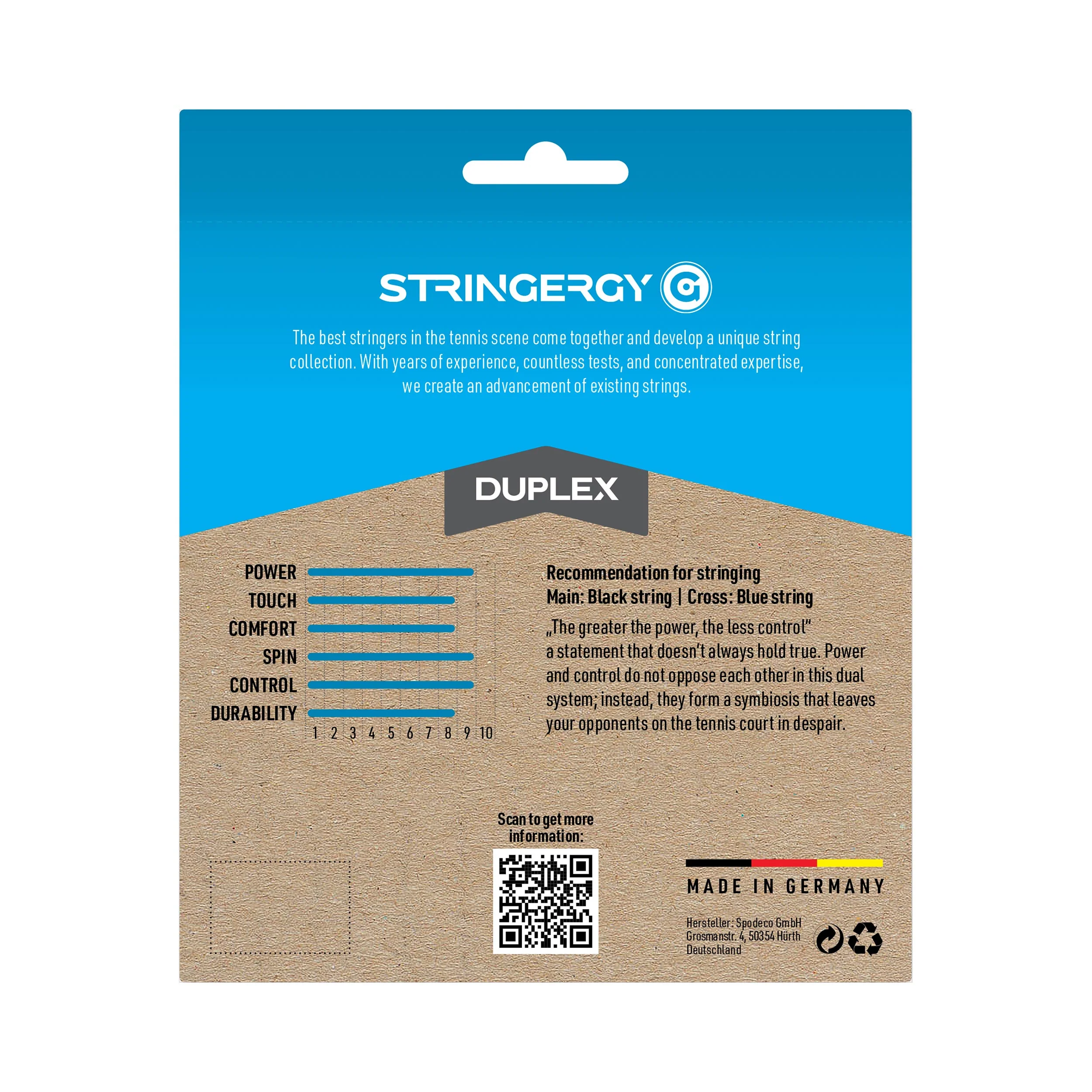 Duplex Cordage En Garniture 2x 6m-Noir,Bleu - Image 2