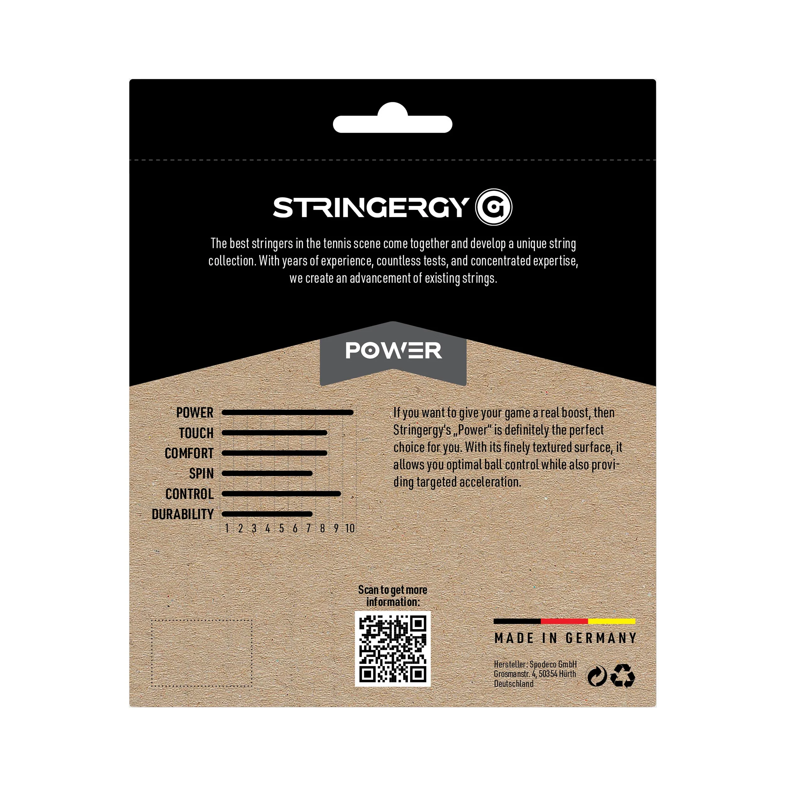 Power Cordage En Garniture 12m-Noir - Image 2