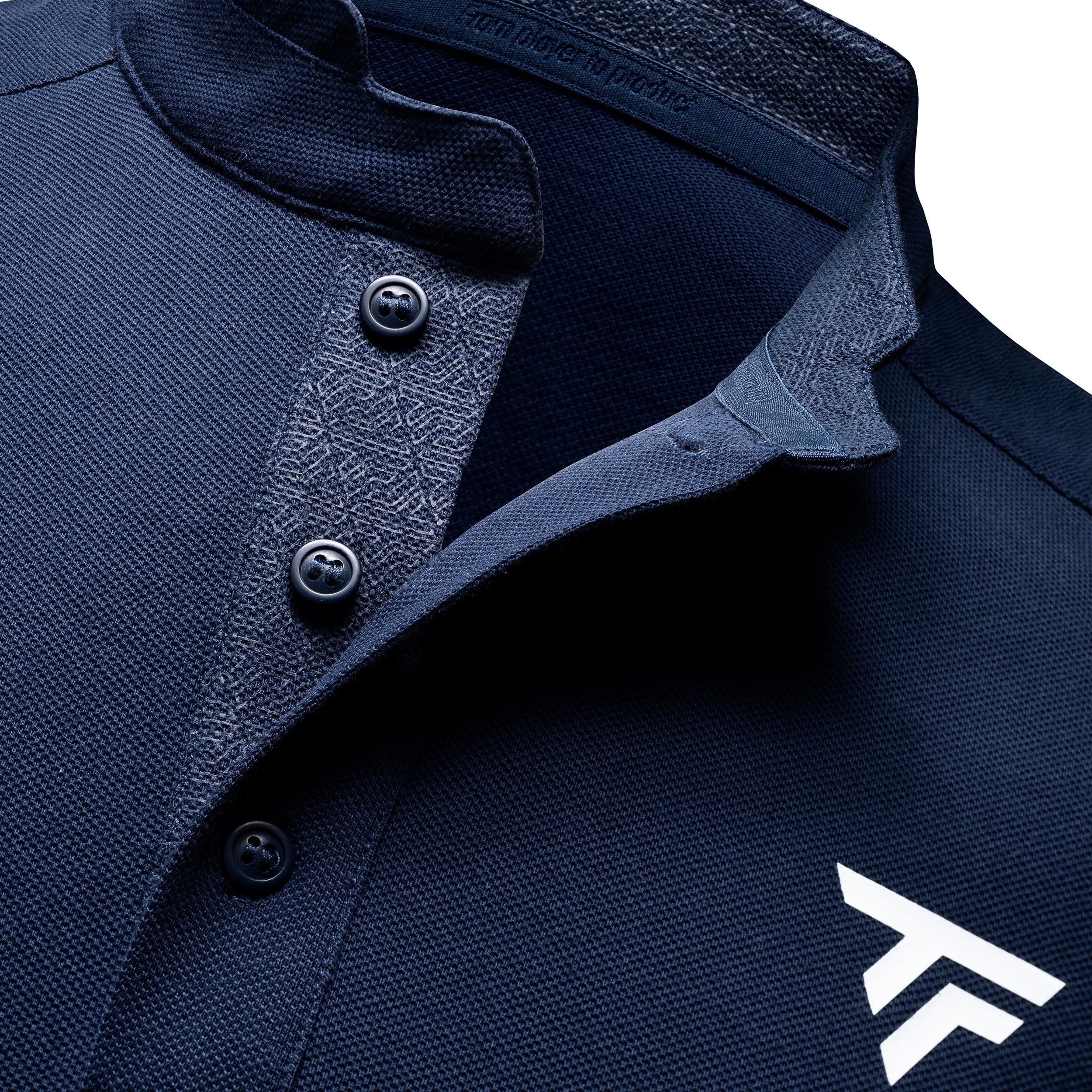 Pique Polo Hommes-Bleu Foncé - Image 3