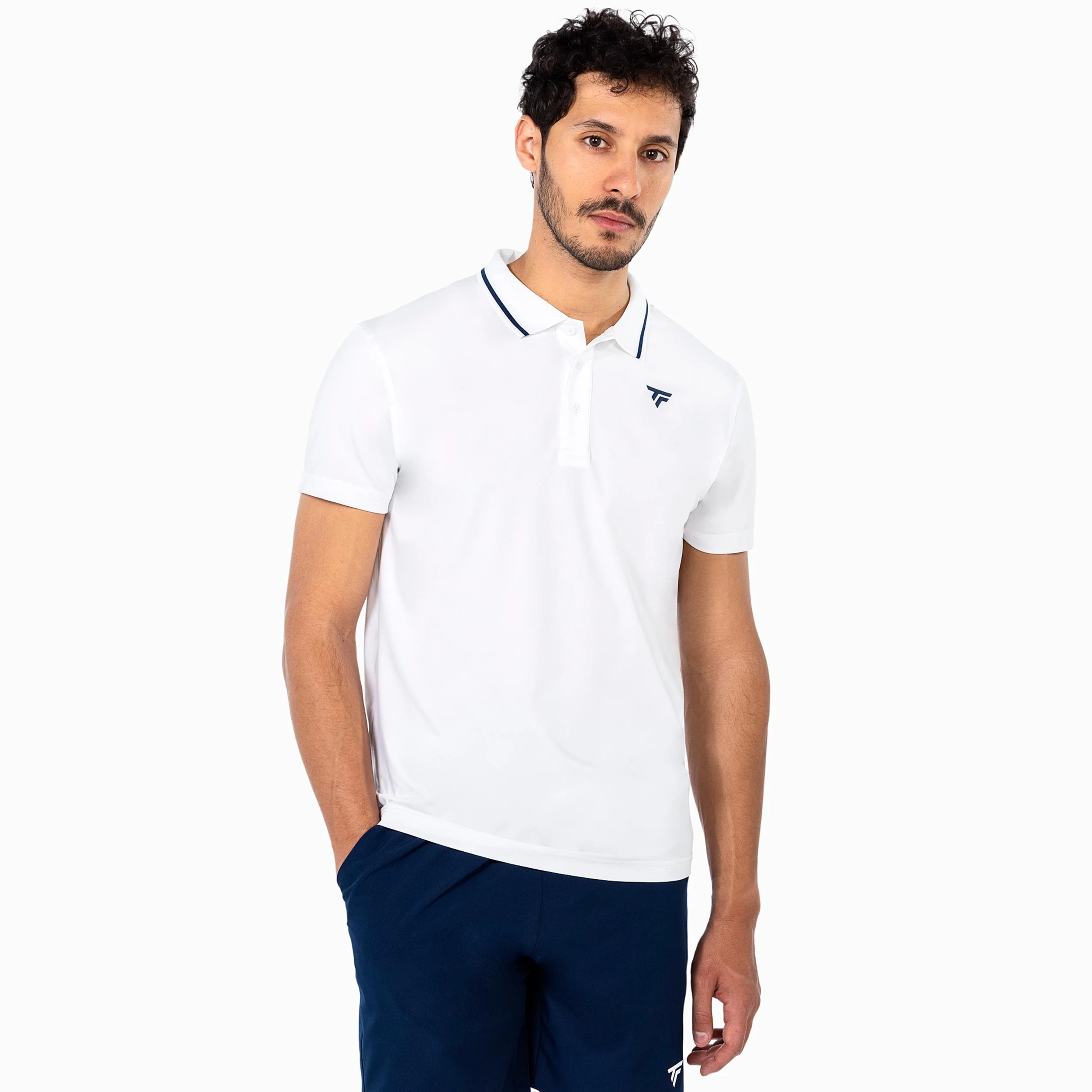 Team Tech Polo Hommes - blanc - Image 4