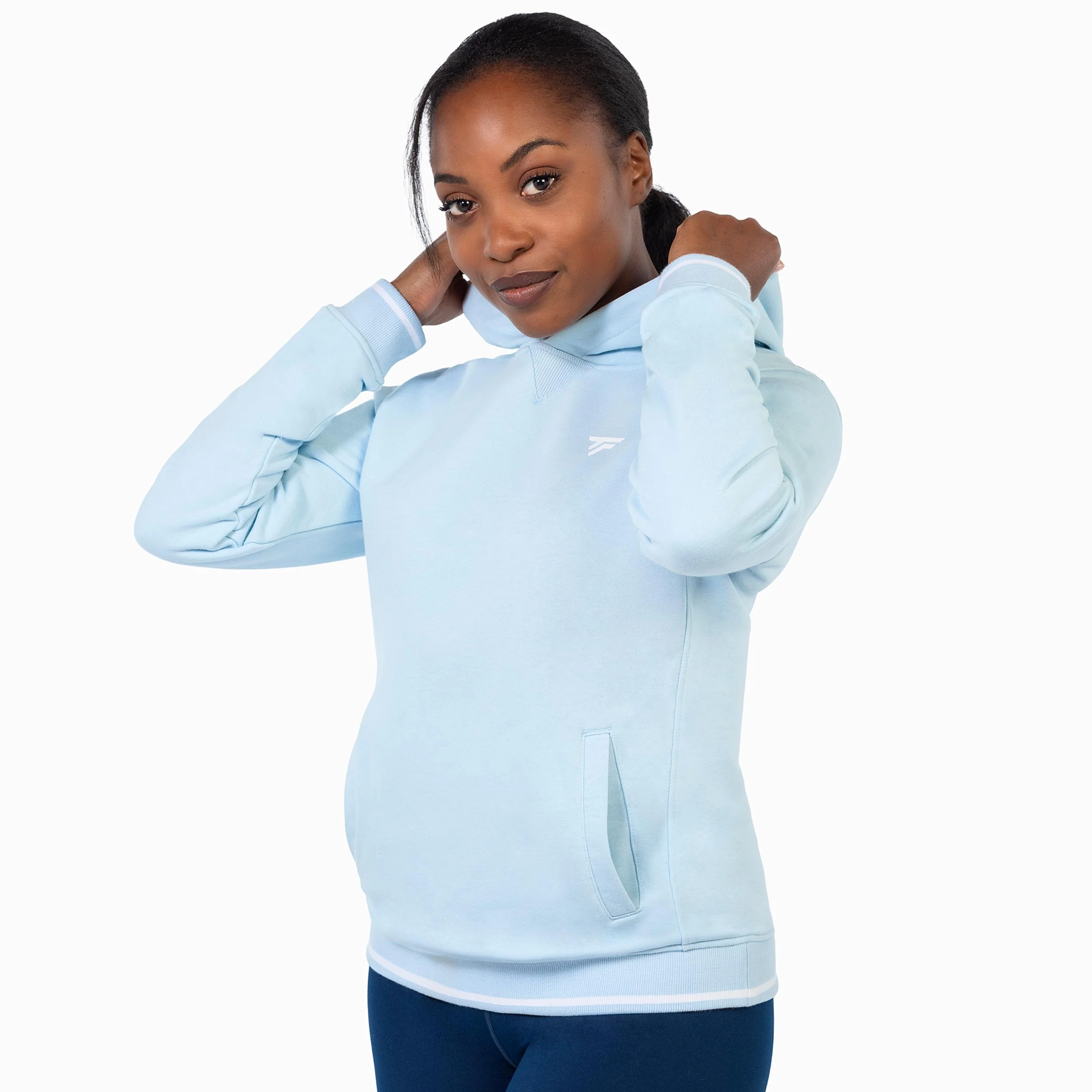 Team Terry Sweat à capuche Unisex - bleu clair - Image 4