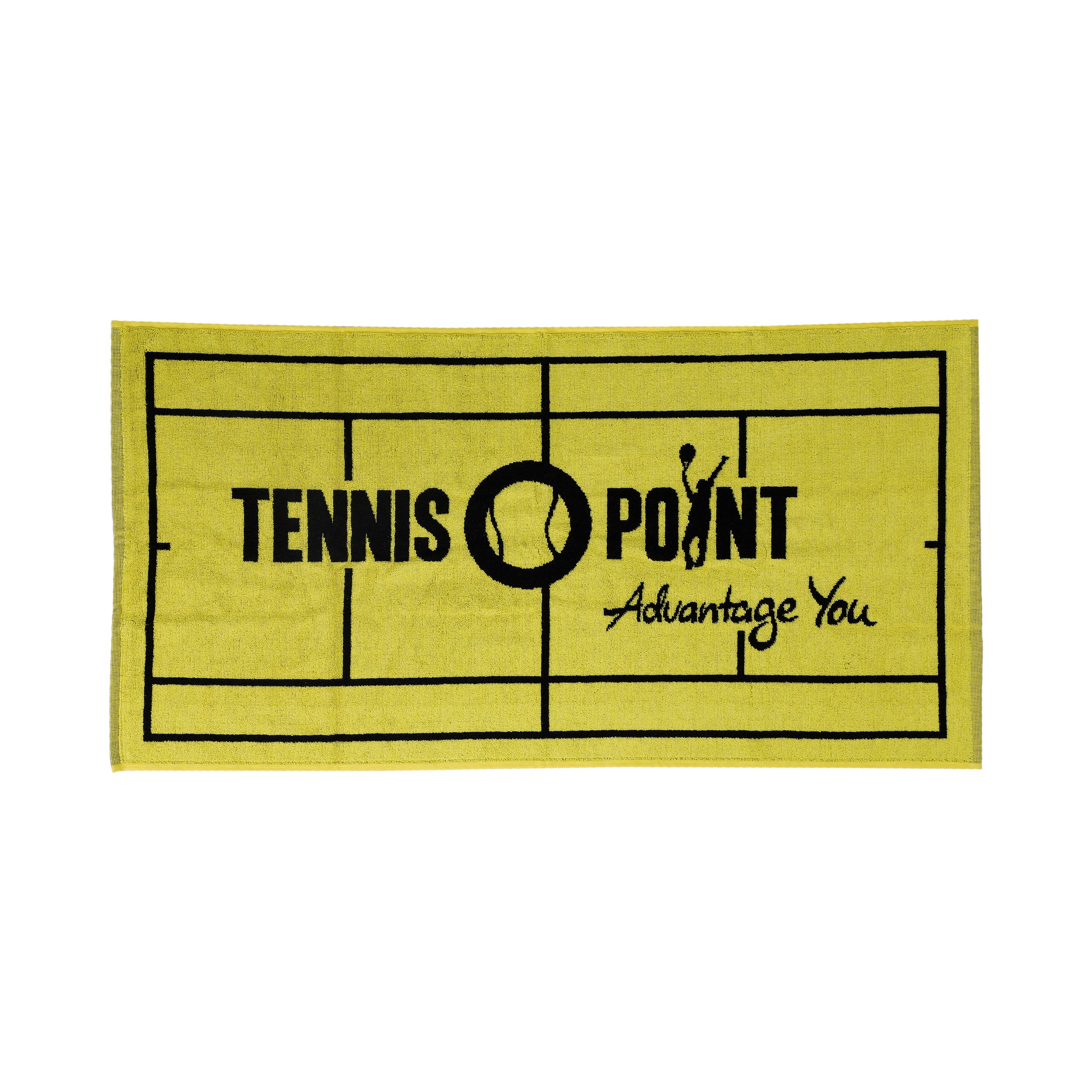50x100 Serviette-Jaune,Noir
