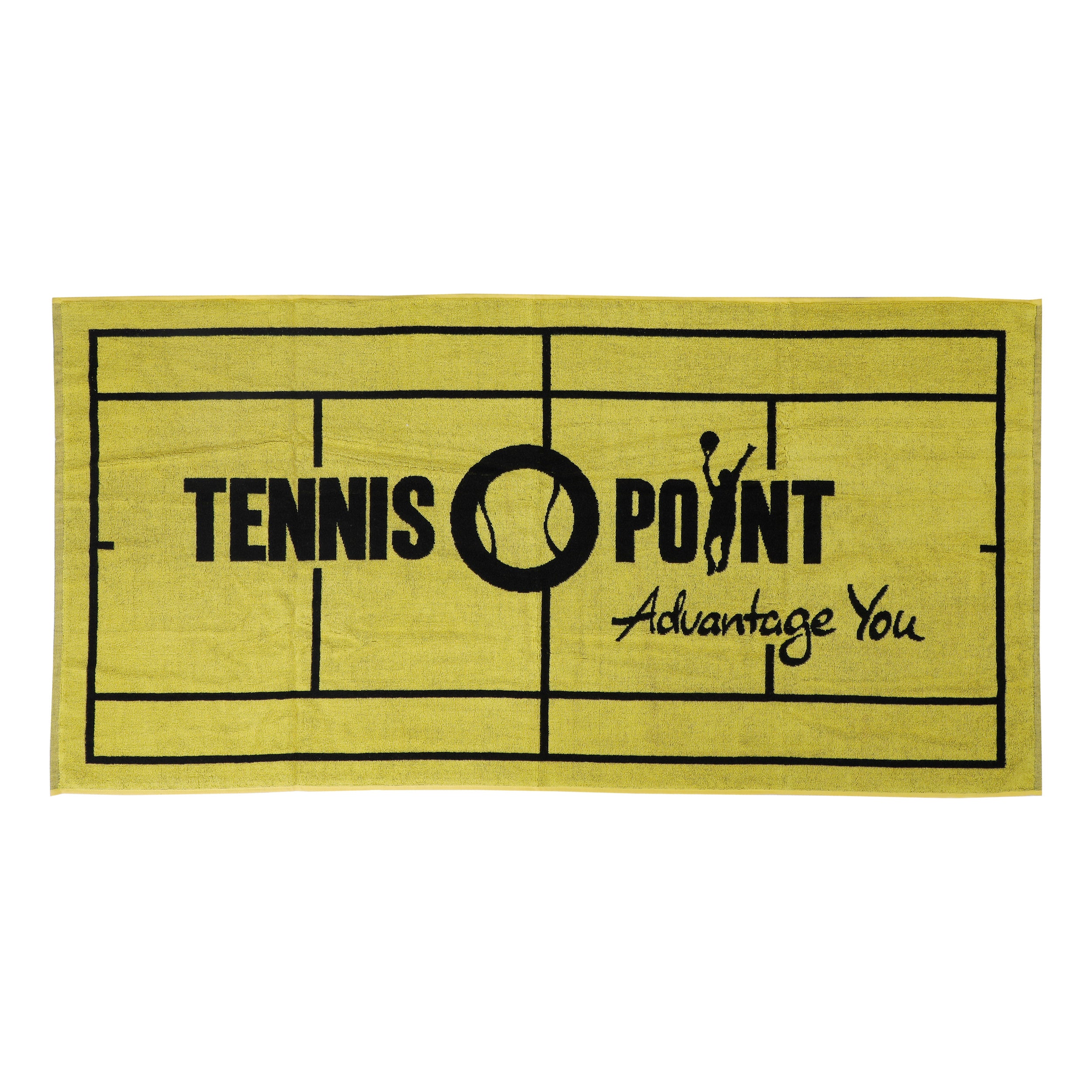 70x140 Serviette-Jaune,Noir