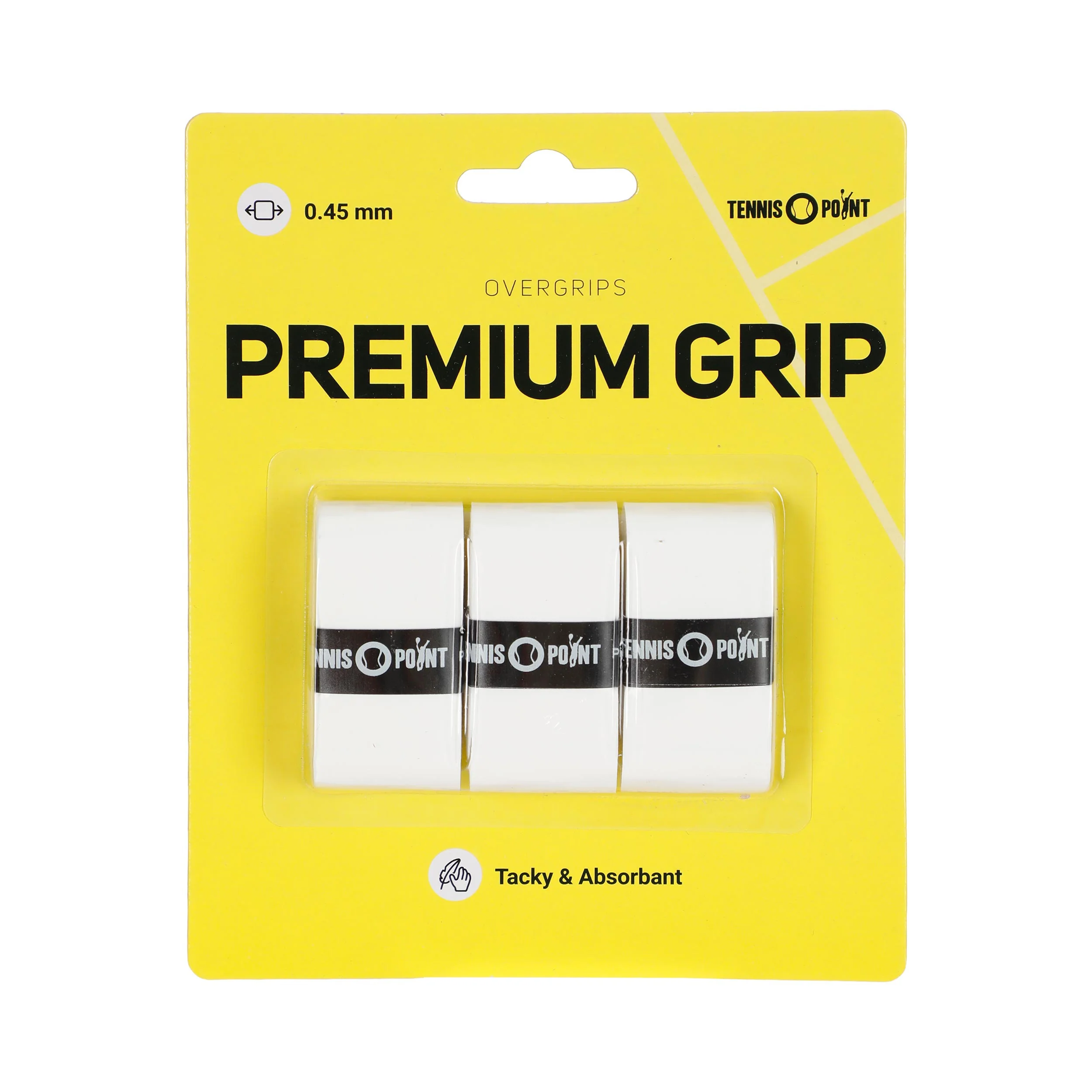 Premium Grip Pack De 3-Blanc