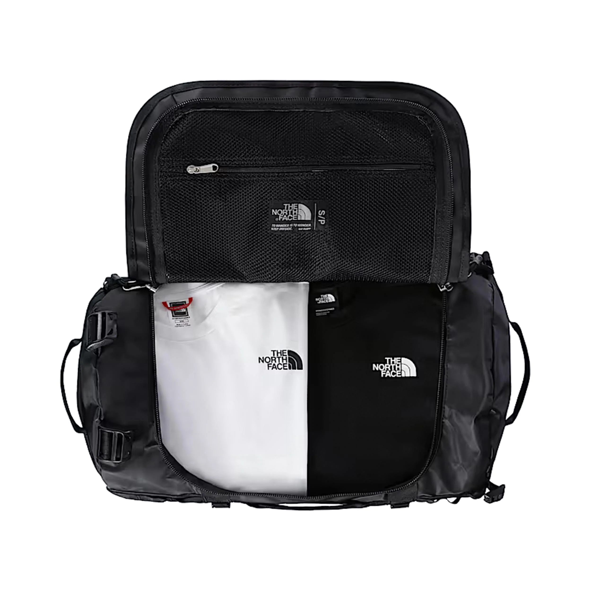Base Camp Duffel S Sac de sport - noir, blanc - Image 3